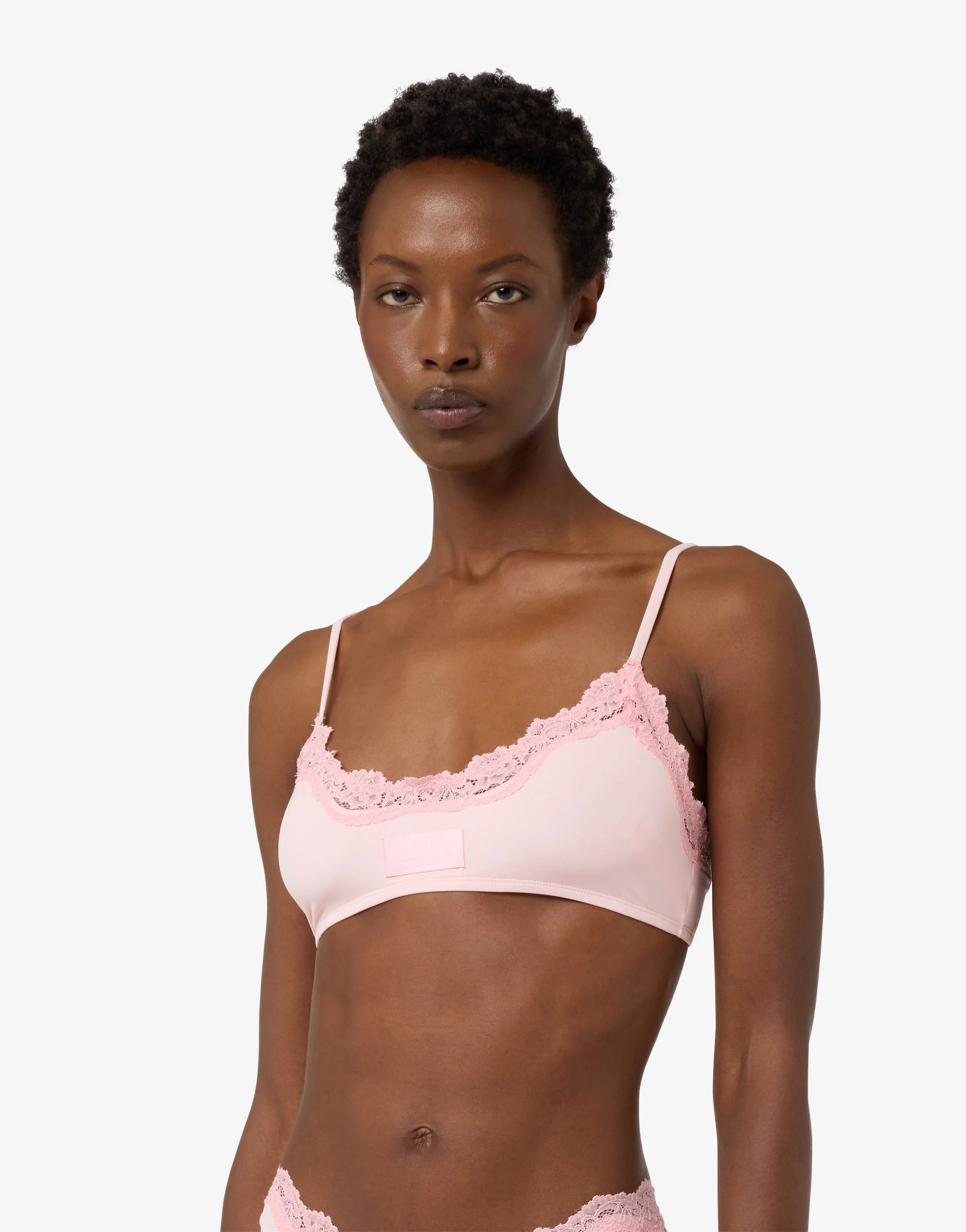 Reggiseno in microfibra e pizzo