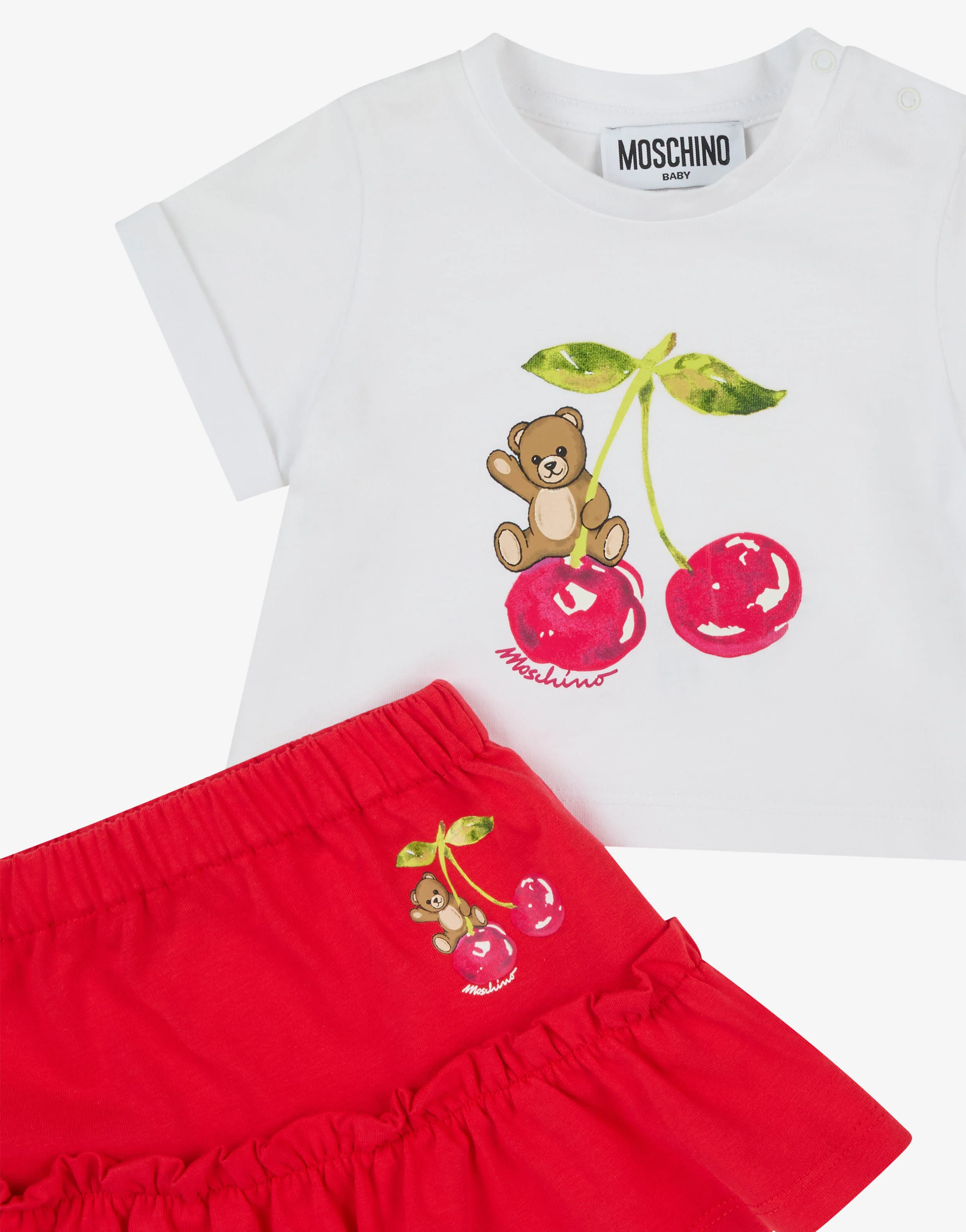 Completo t-shirt e gonna in jersey di cotone