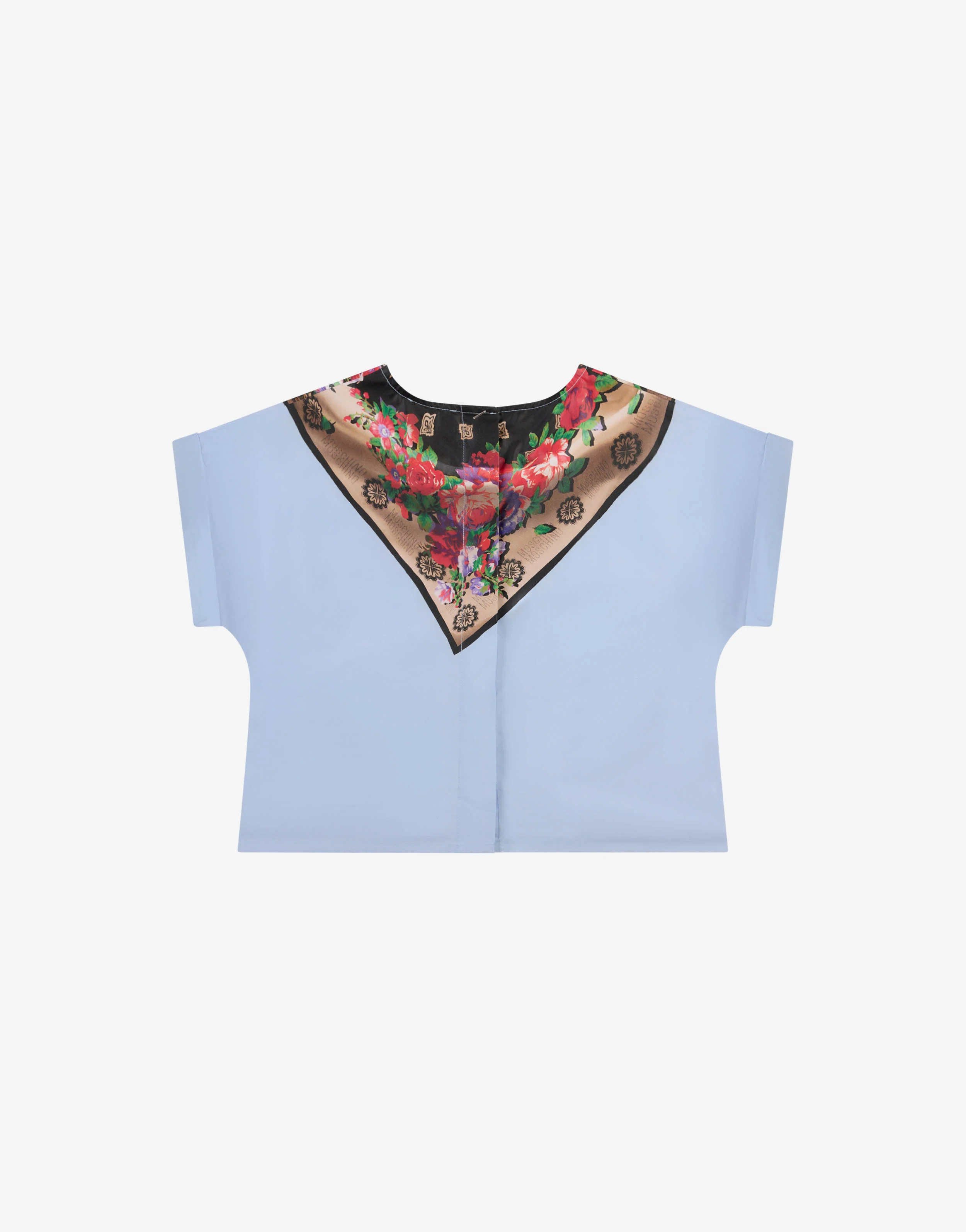 Blusa in popeline di cotone stampata
