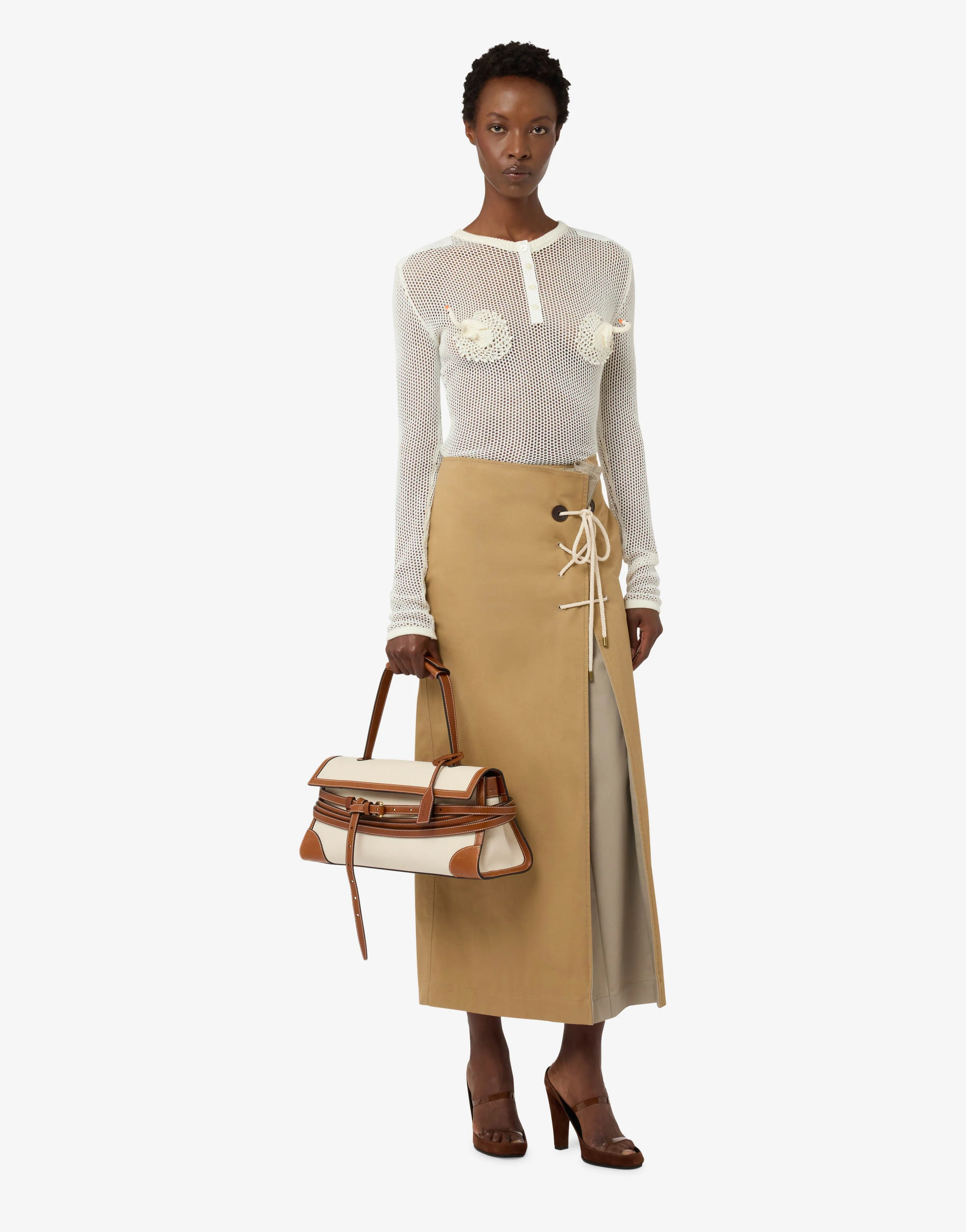 Borsa a spalla Moschino Tie Me
