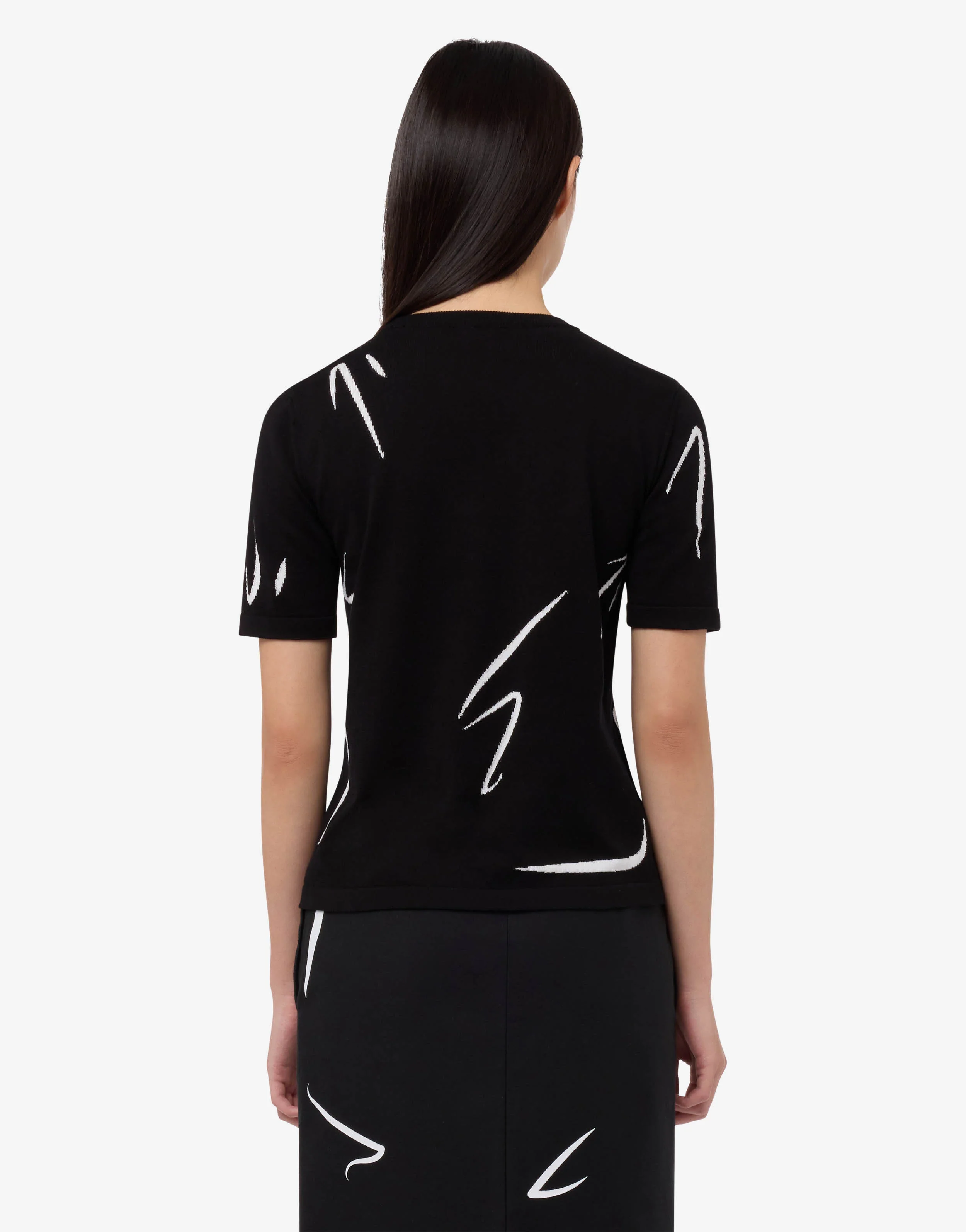 Maglia in puro cotone intarsiata