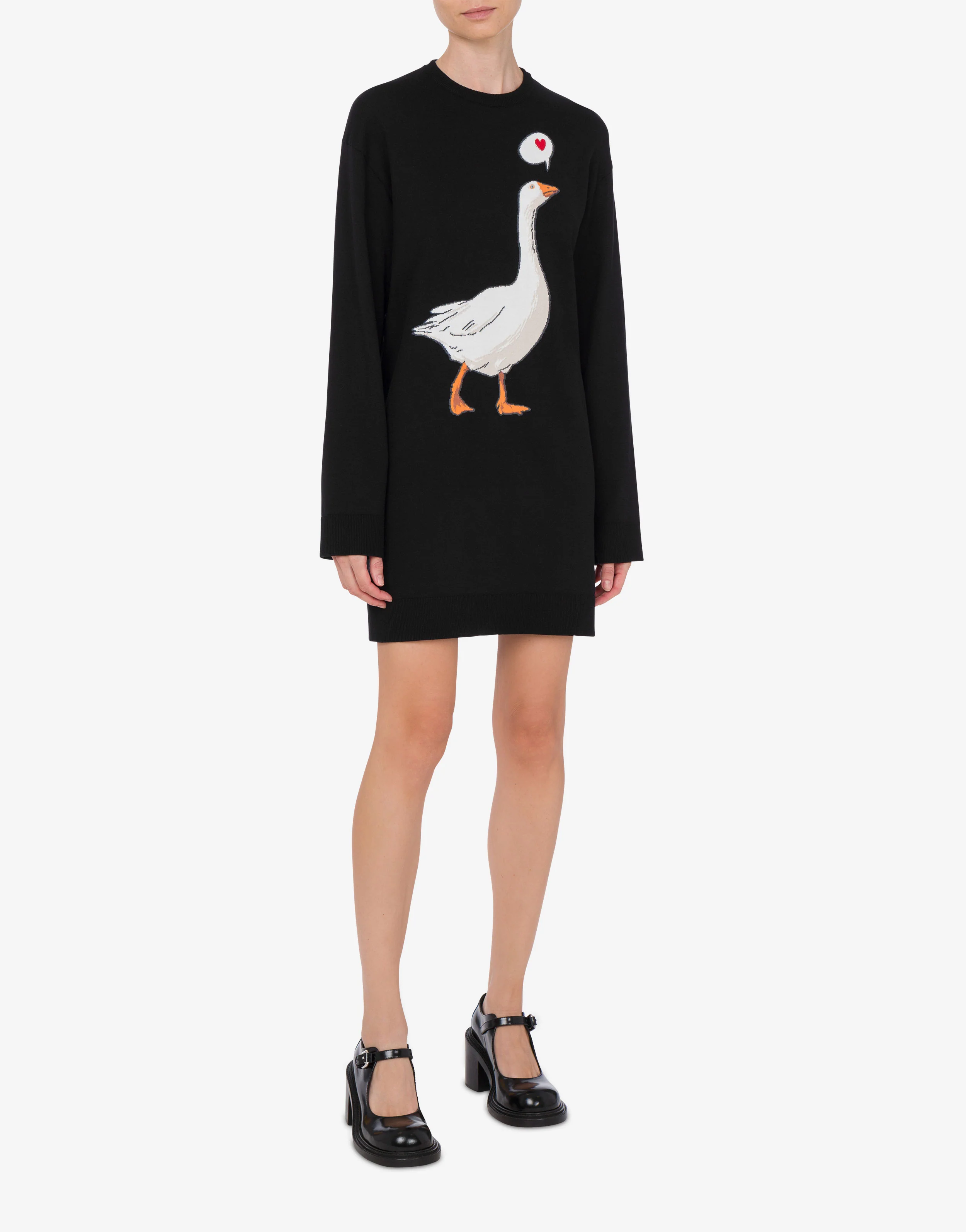 Abito in maglia di cotone Goose