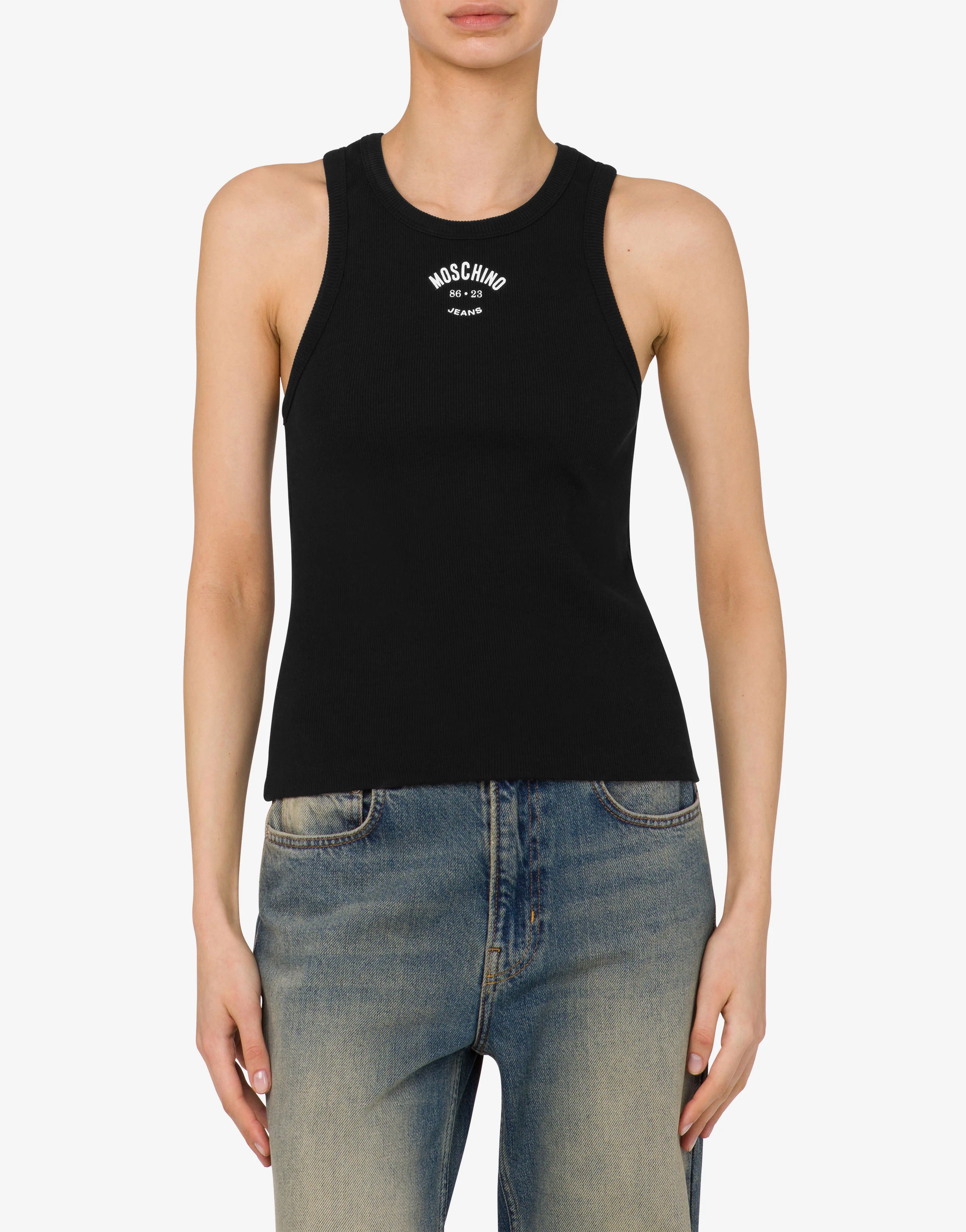Tank top in cotone stretch