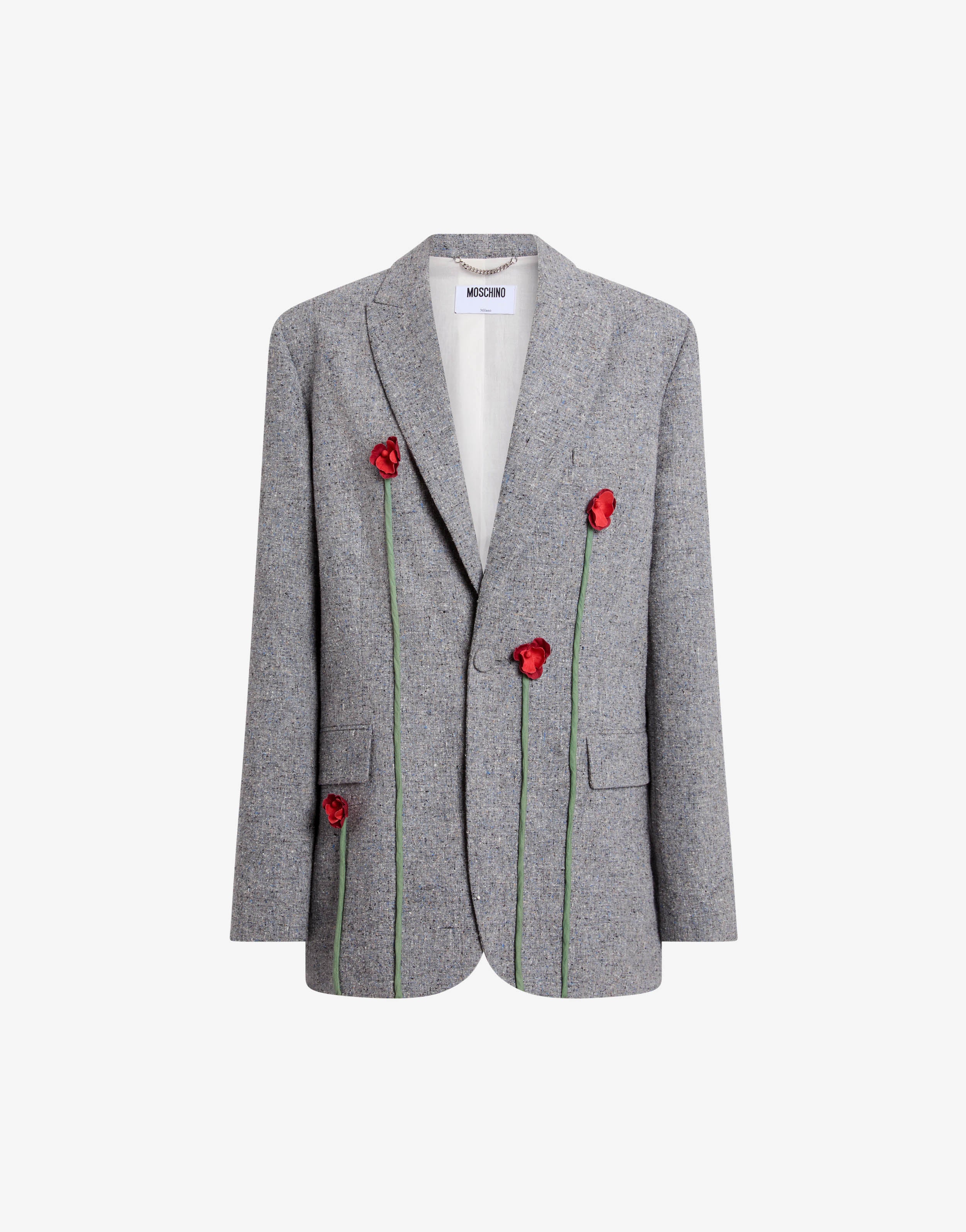 Giacca in tweed ricamata