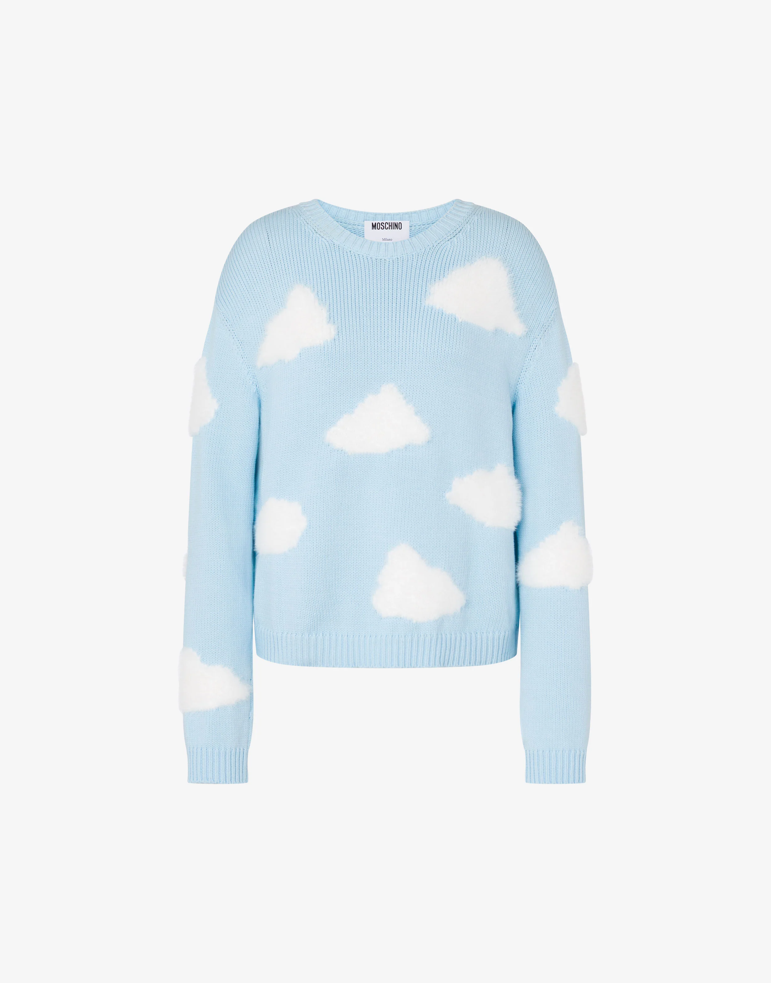 Pullover in misto cotone organico Archive Clouds