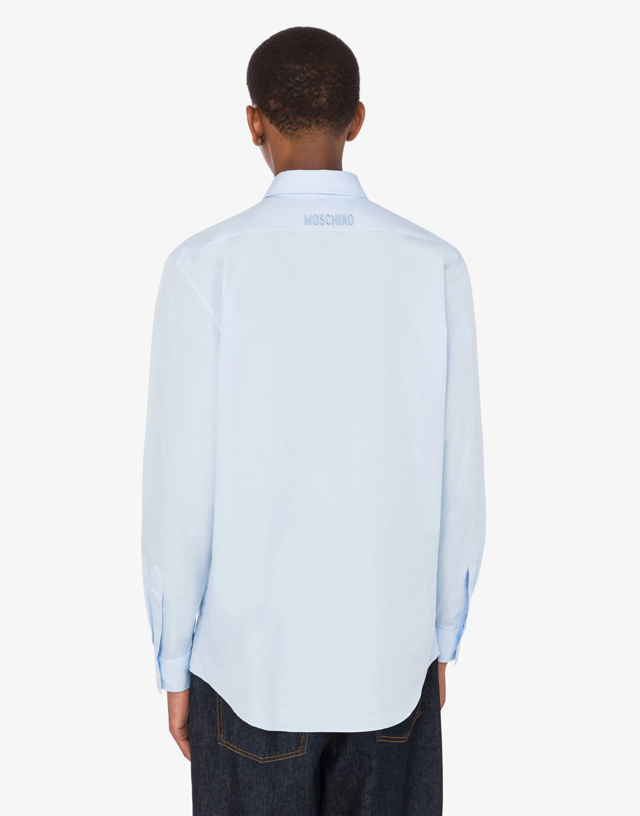 Camicia in popeline di cotone stampata