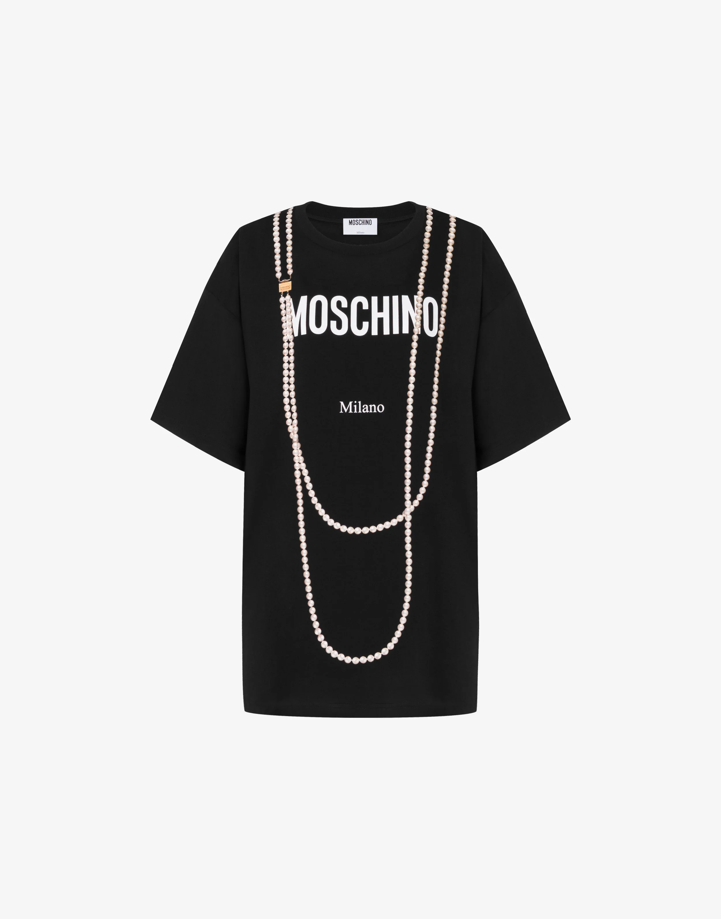 T-shirt in jersey di cotone organico stampata