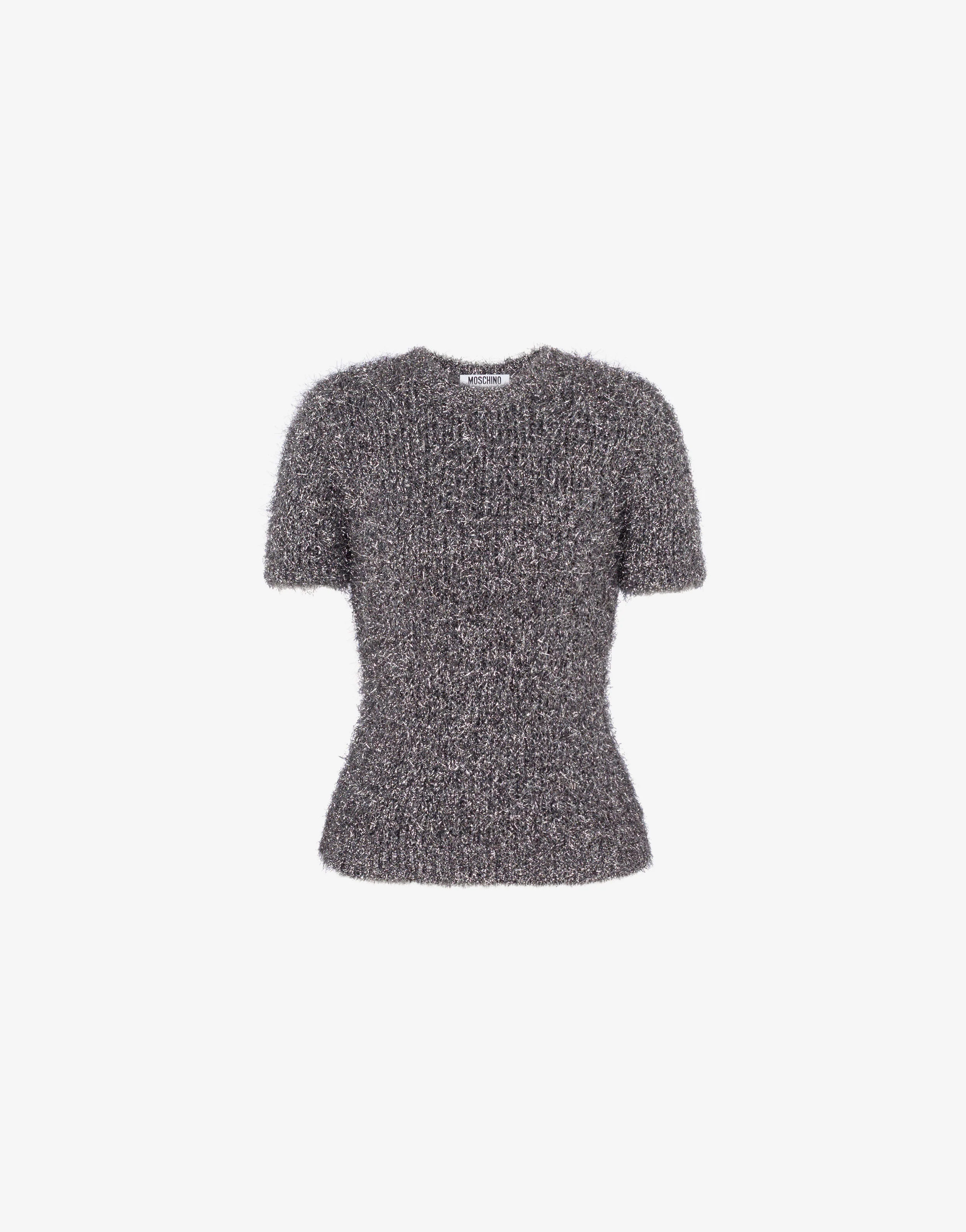 Maglia in tessuto effetto metallico