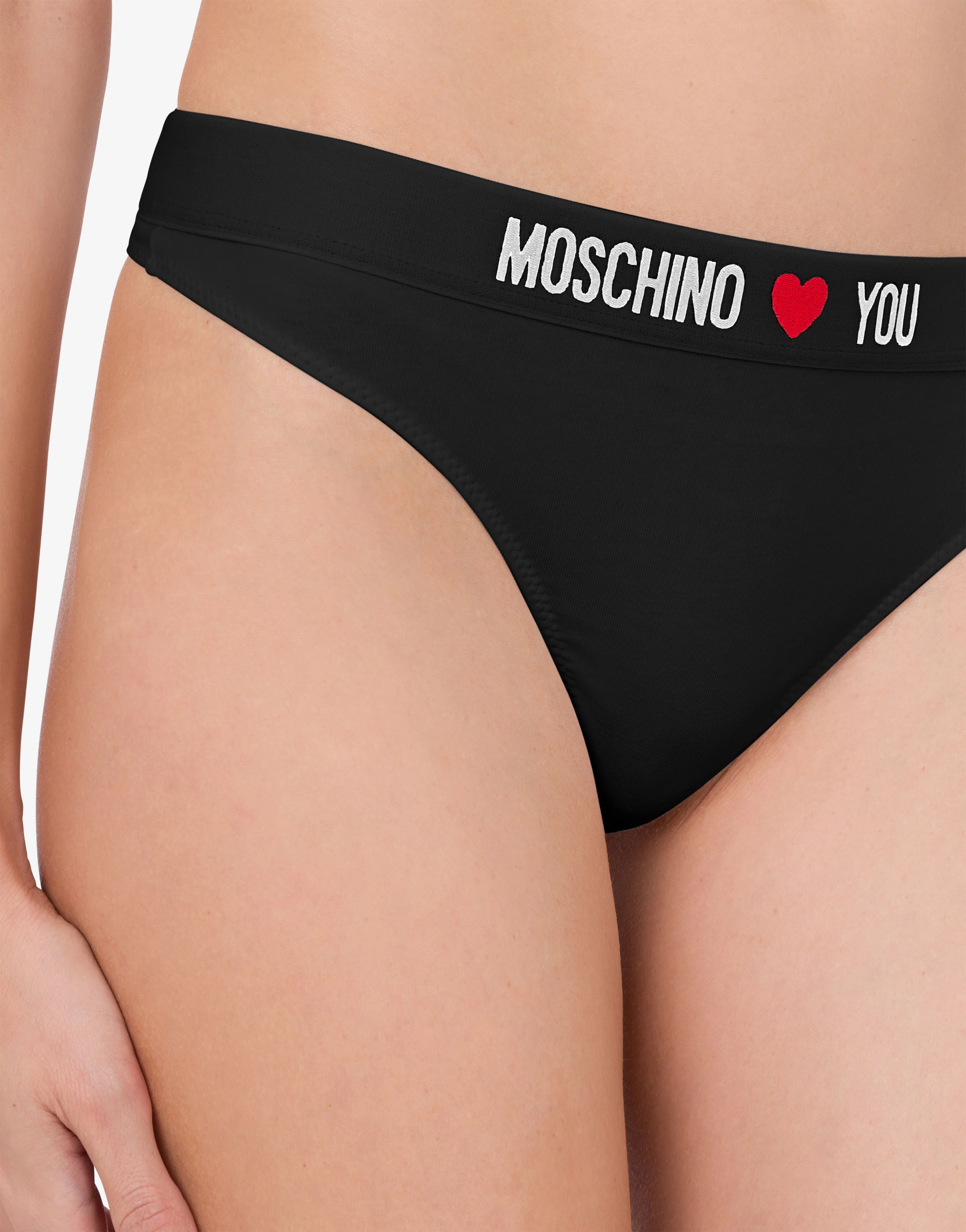 Perizoma in jersey stretch Moschino Loves You