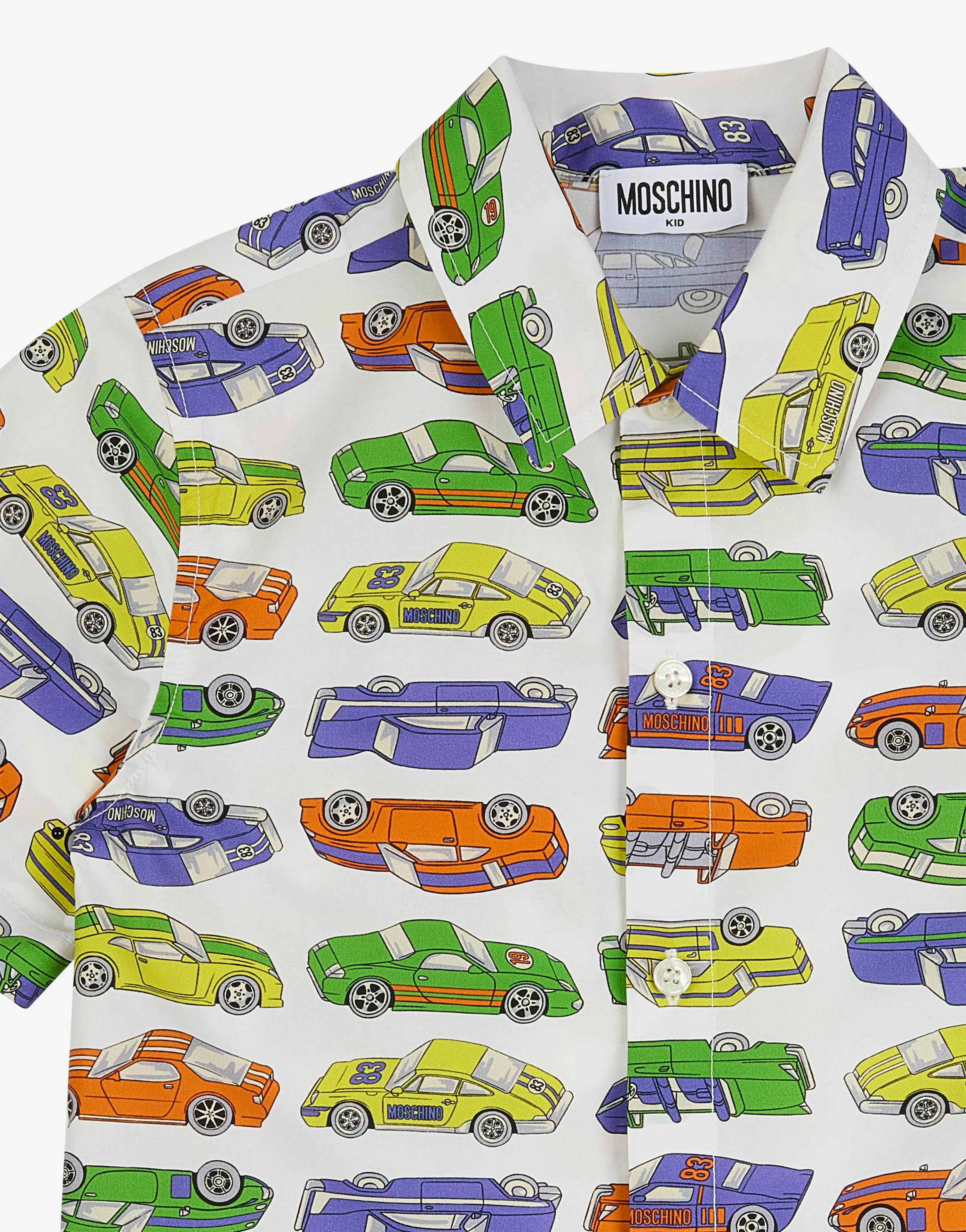Camicia in popeline di cotone stampata