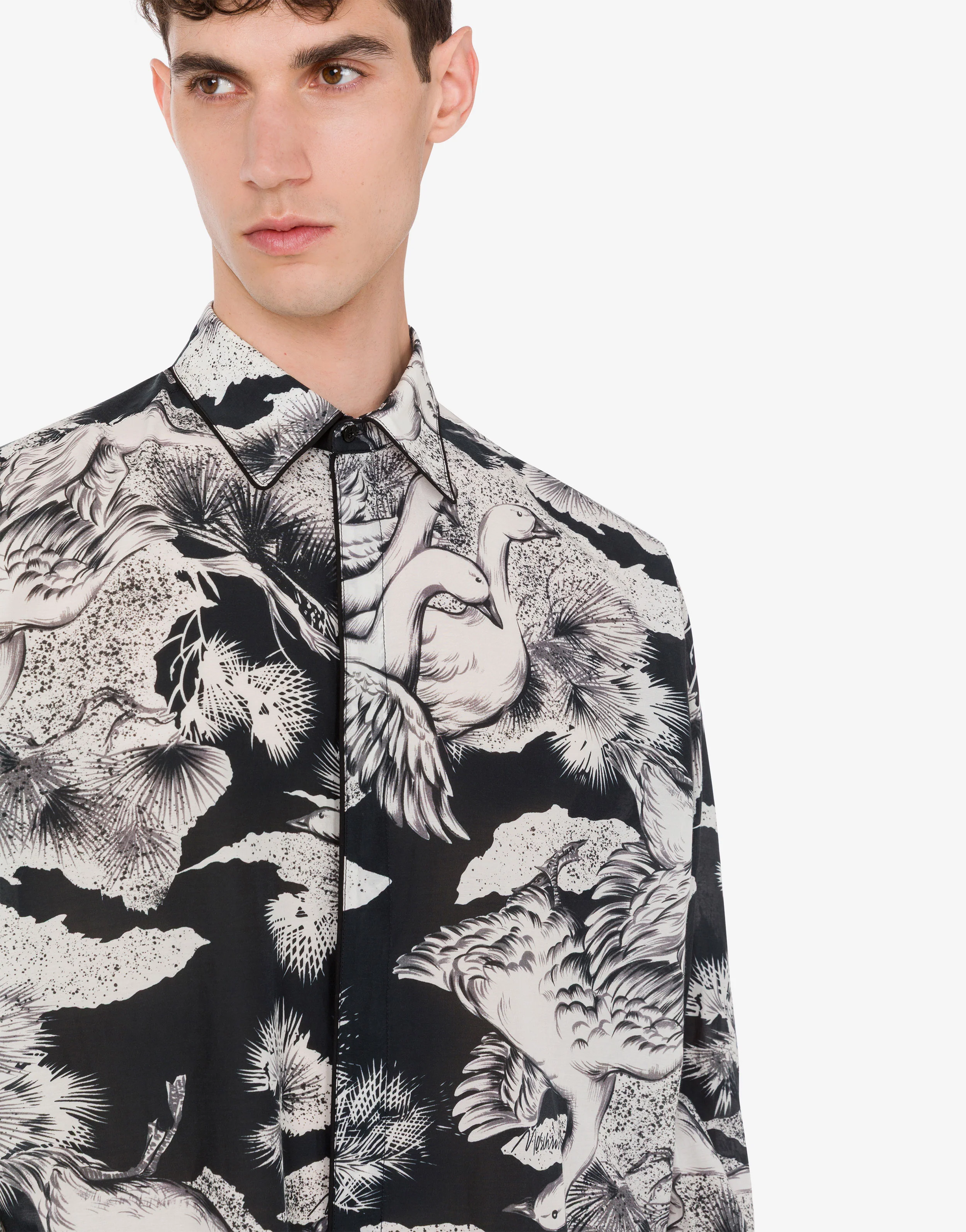 Camicia in popeline di cotone leggero Goose