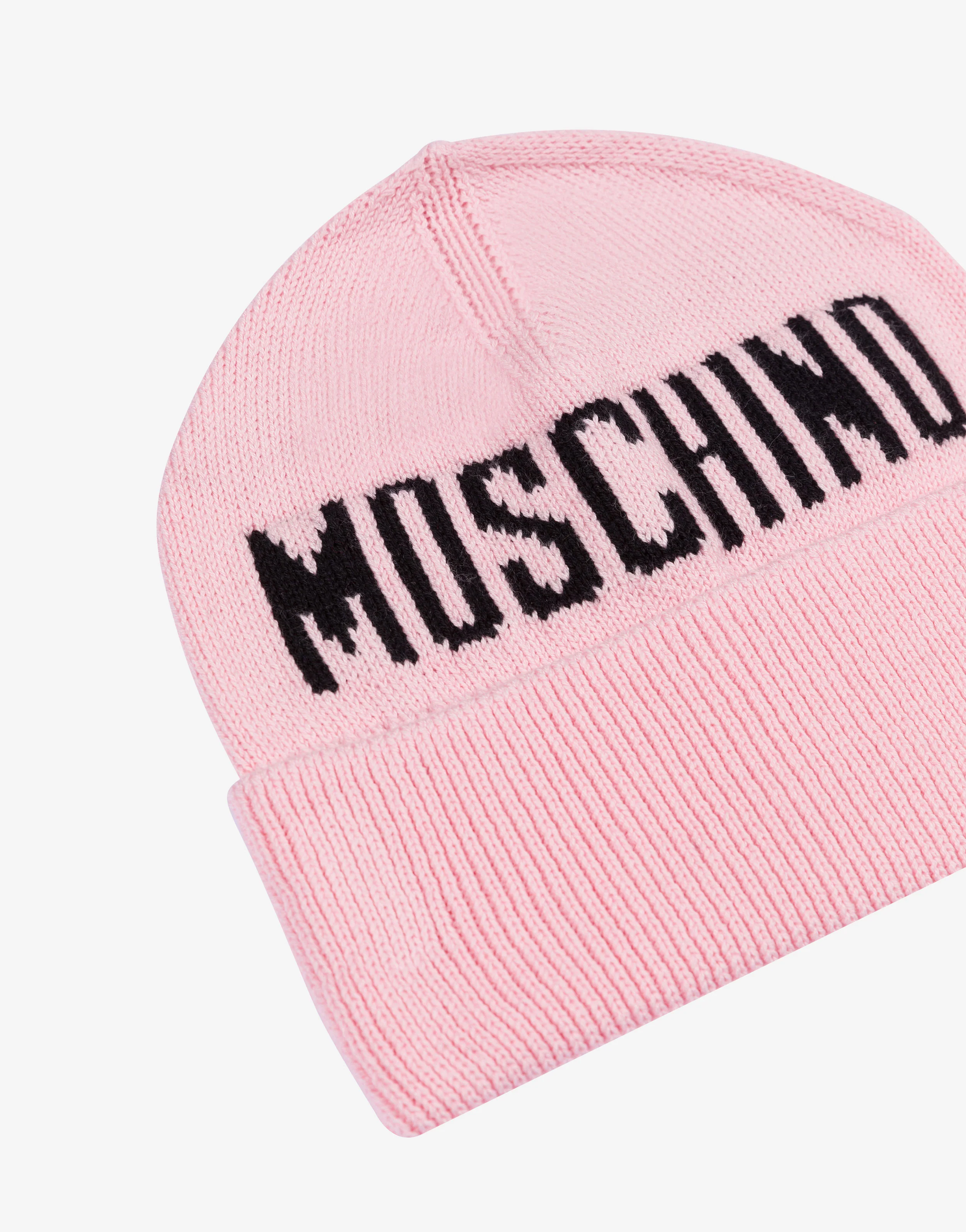 Cappello in maglia con logo