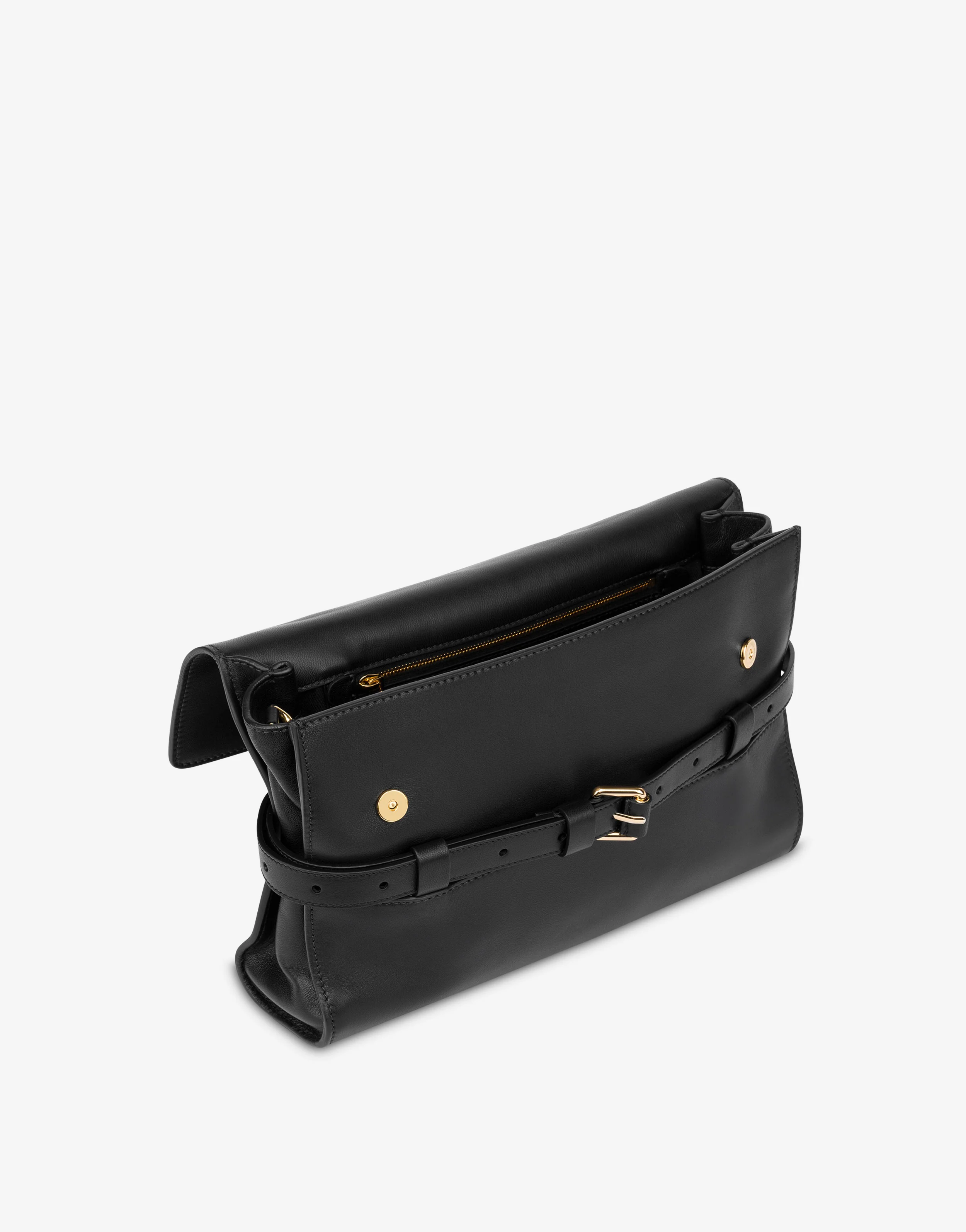 Moschino Tie Me clutch in nappa
