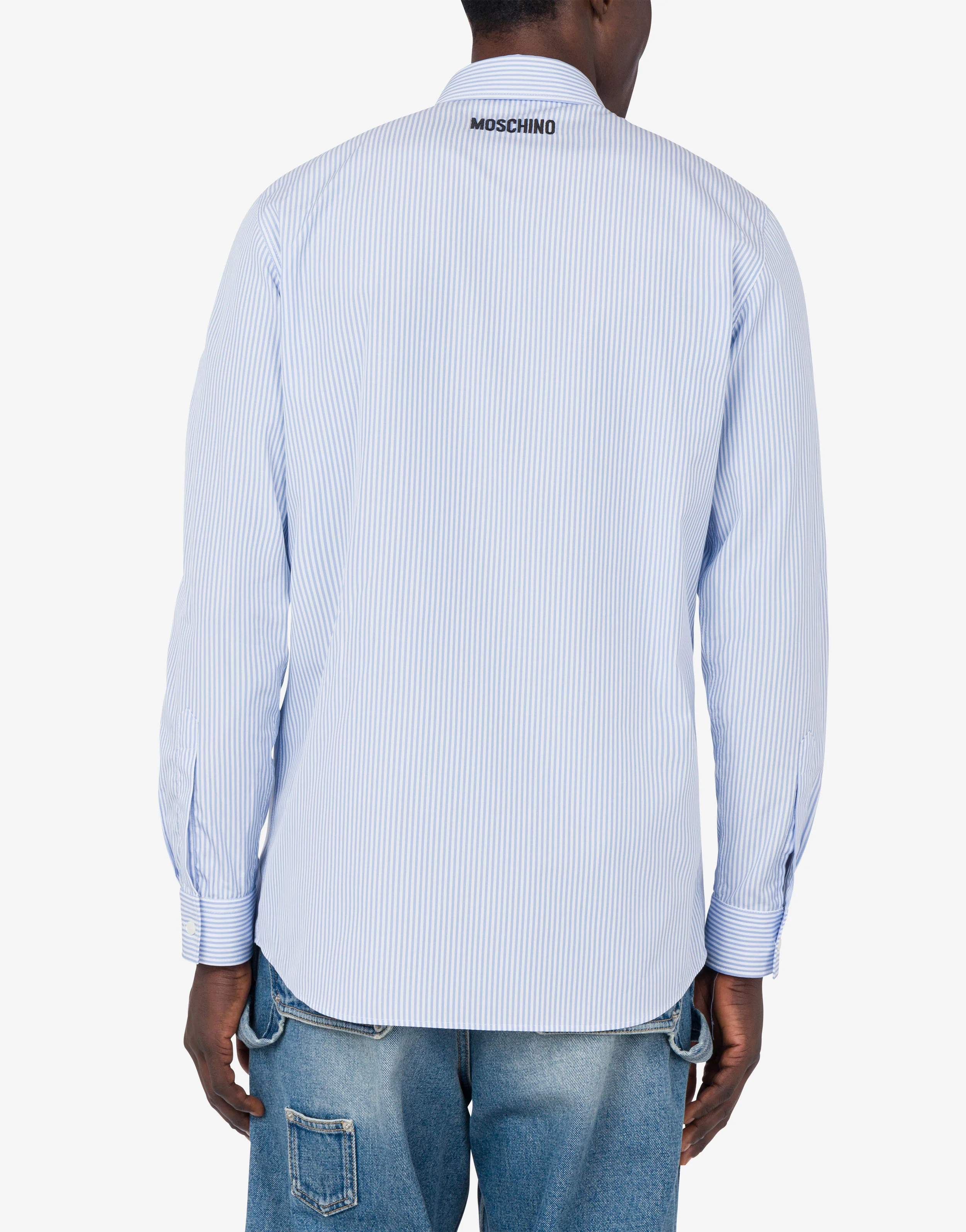 Camicia in popeline Goose Embroidery