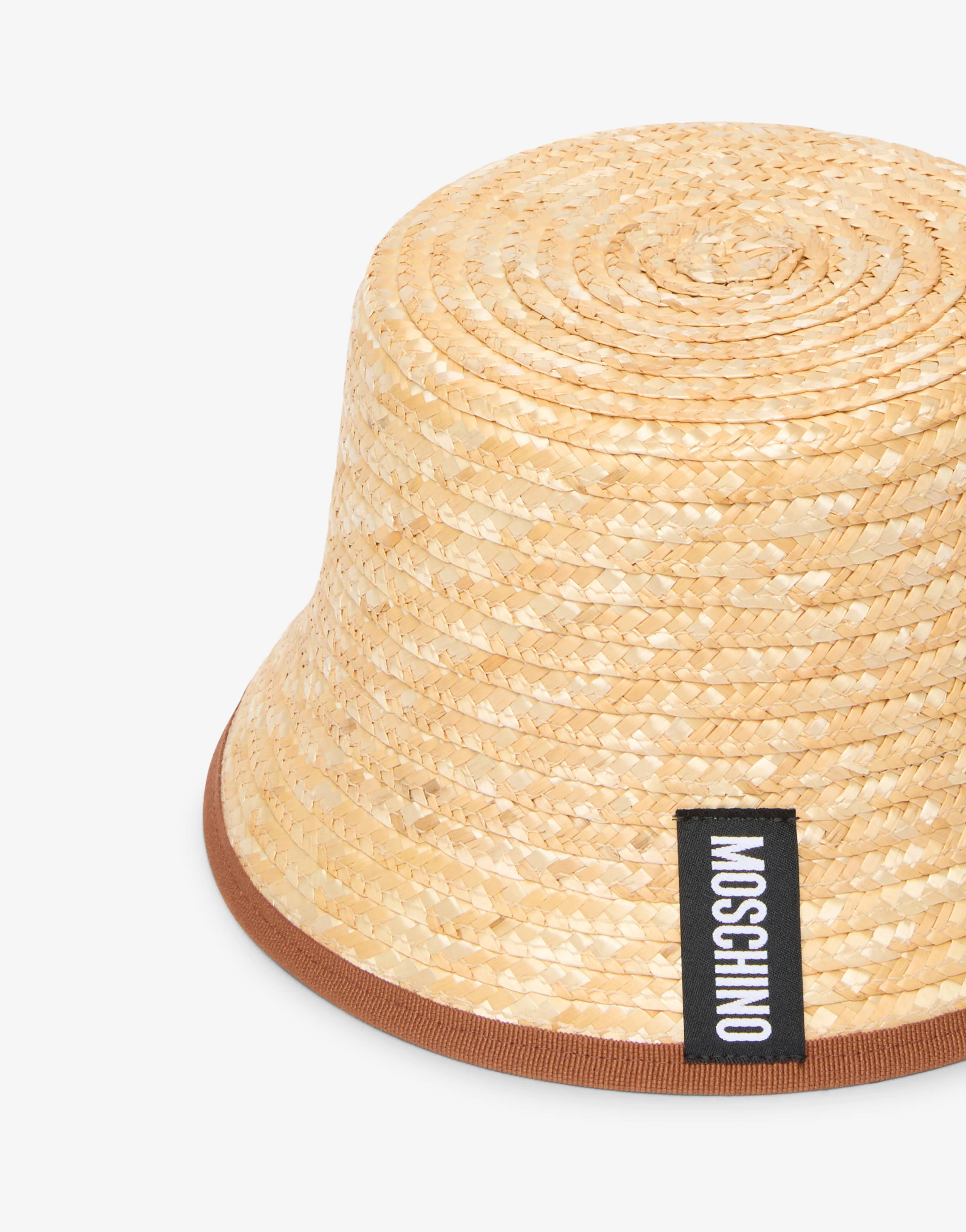 Cappello bucket in paglia
