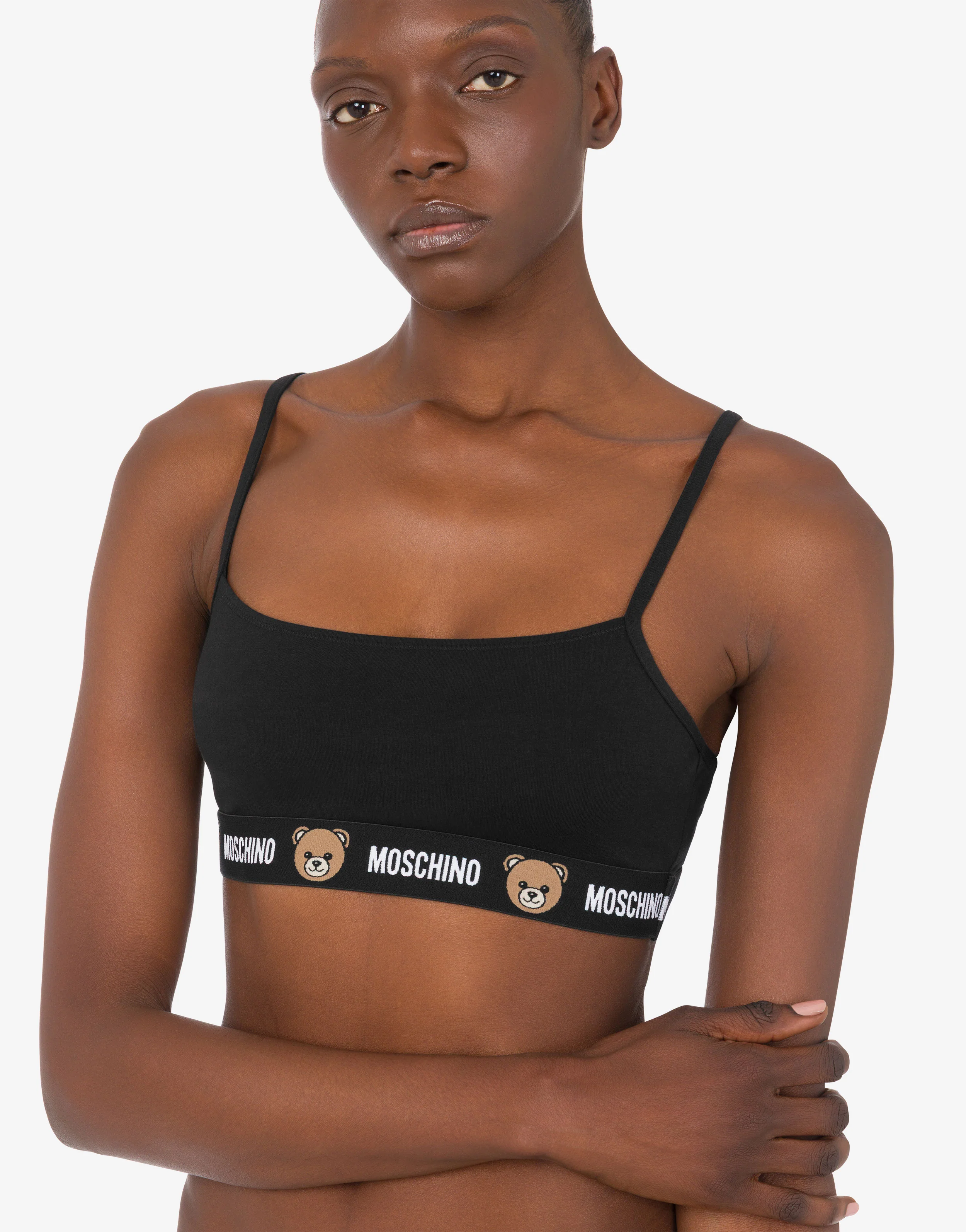 Reggiseno in jersey di cotone stretch Moschino Teddy Bear