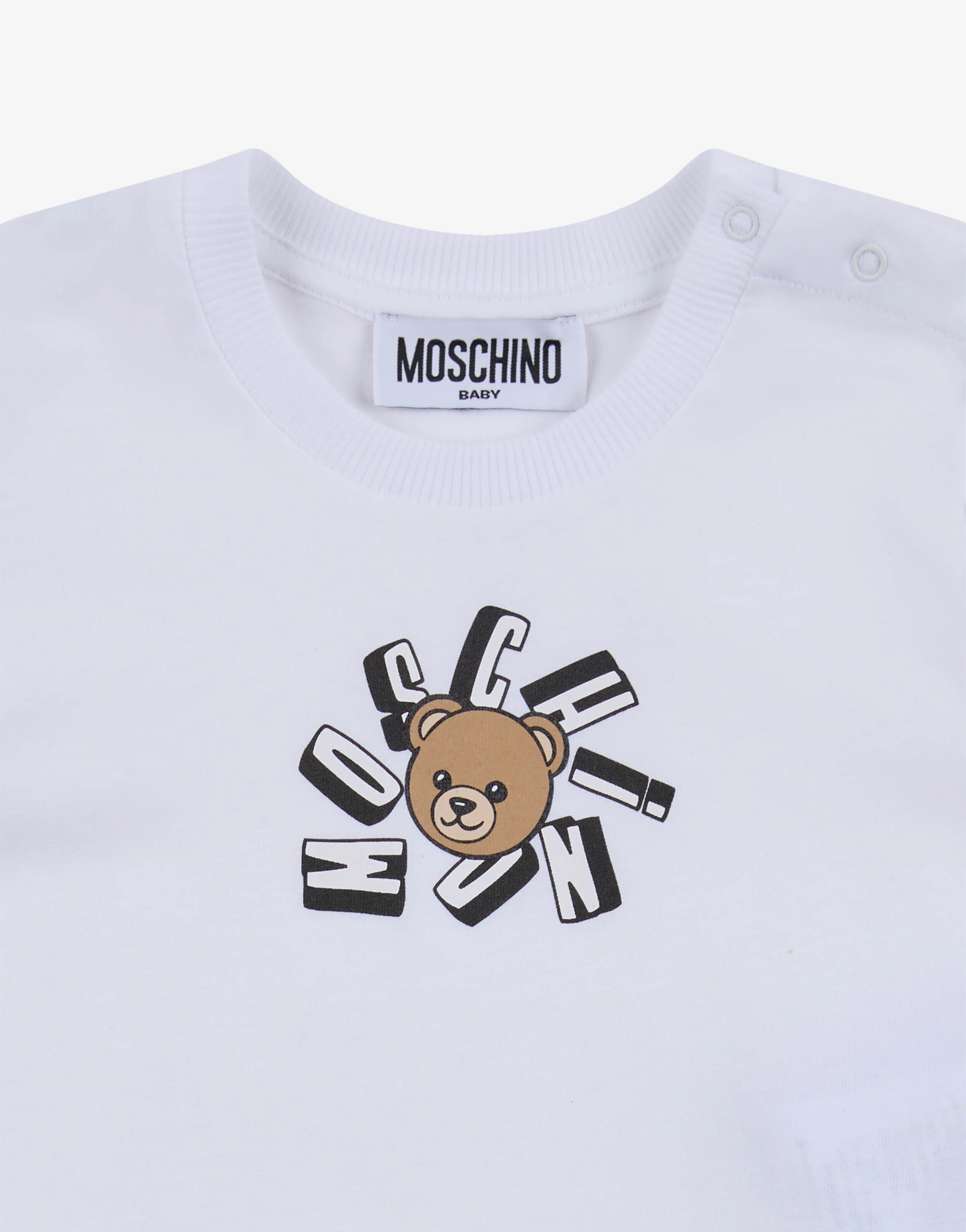 T-shirt in jersey di cotone Moschino Teddy Bear