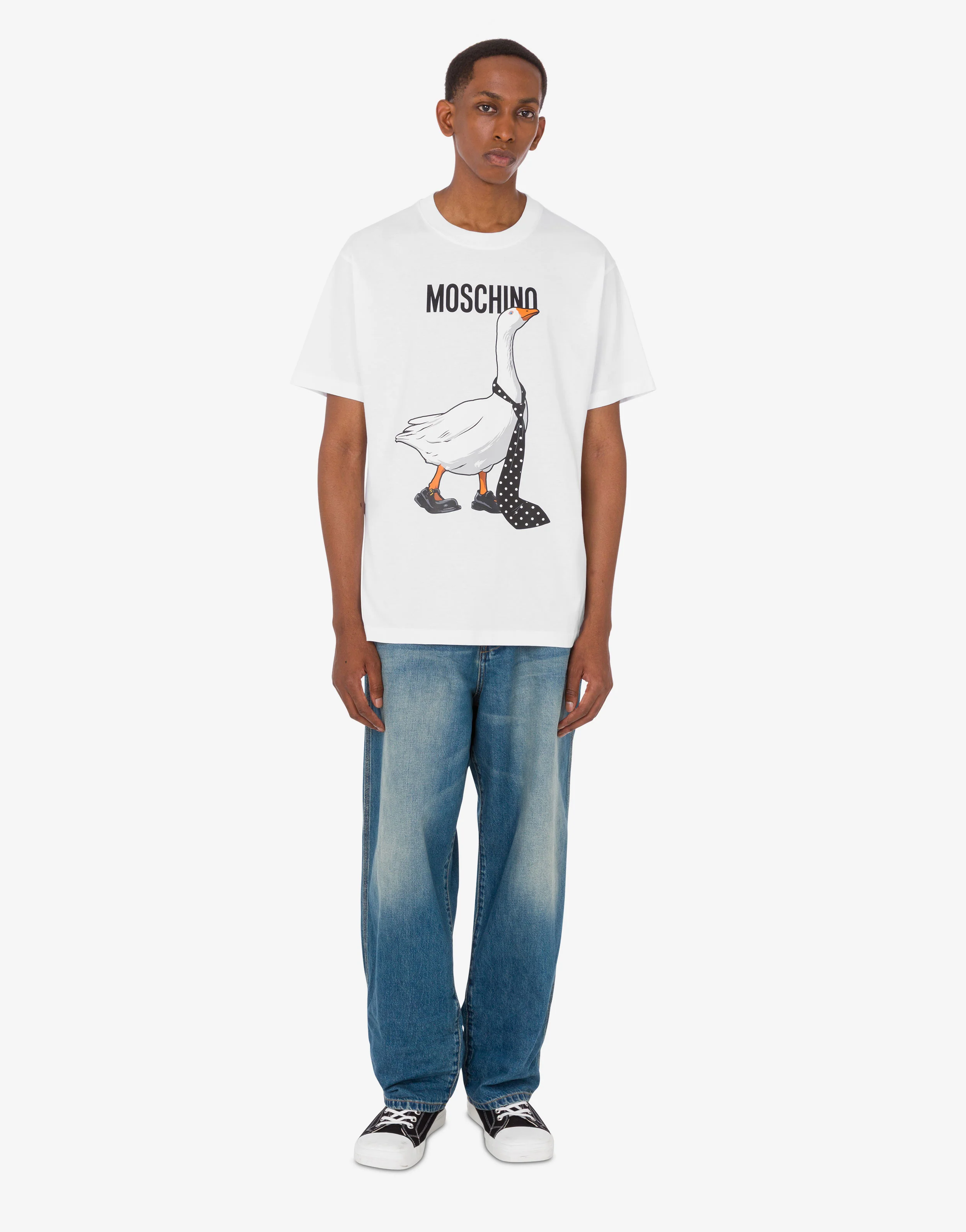 T-shirt in jersey di cotone organico Goose