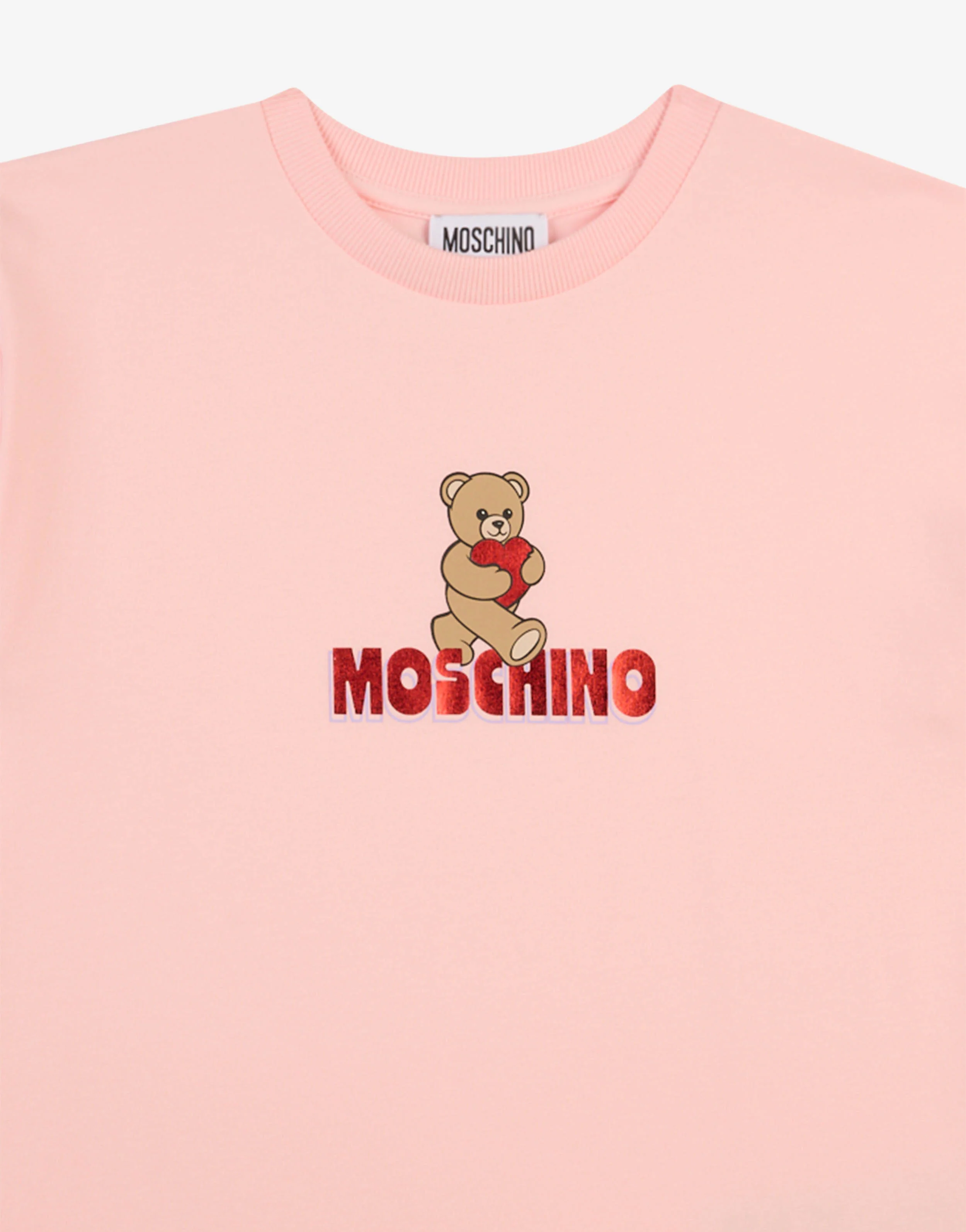 Maxi t-shirt in jersey di cotone Moschino Teddy Bear
