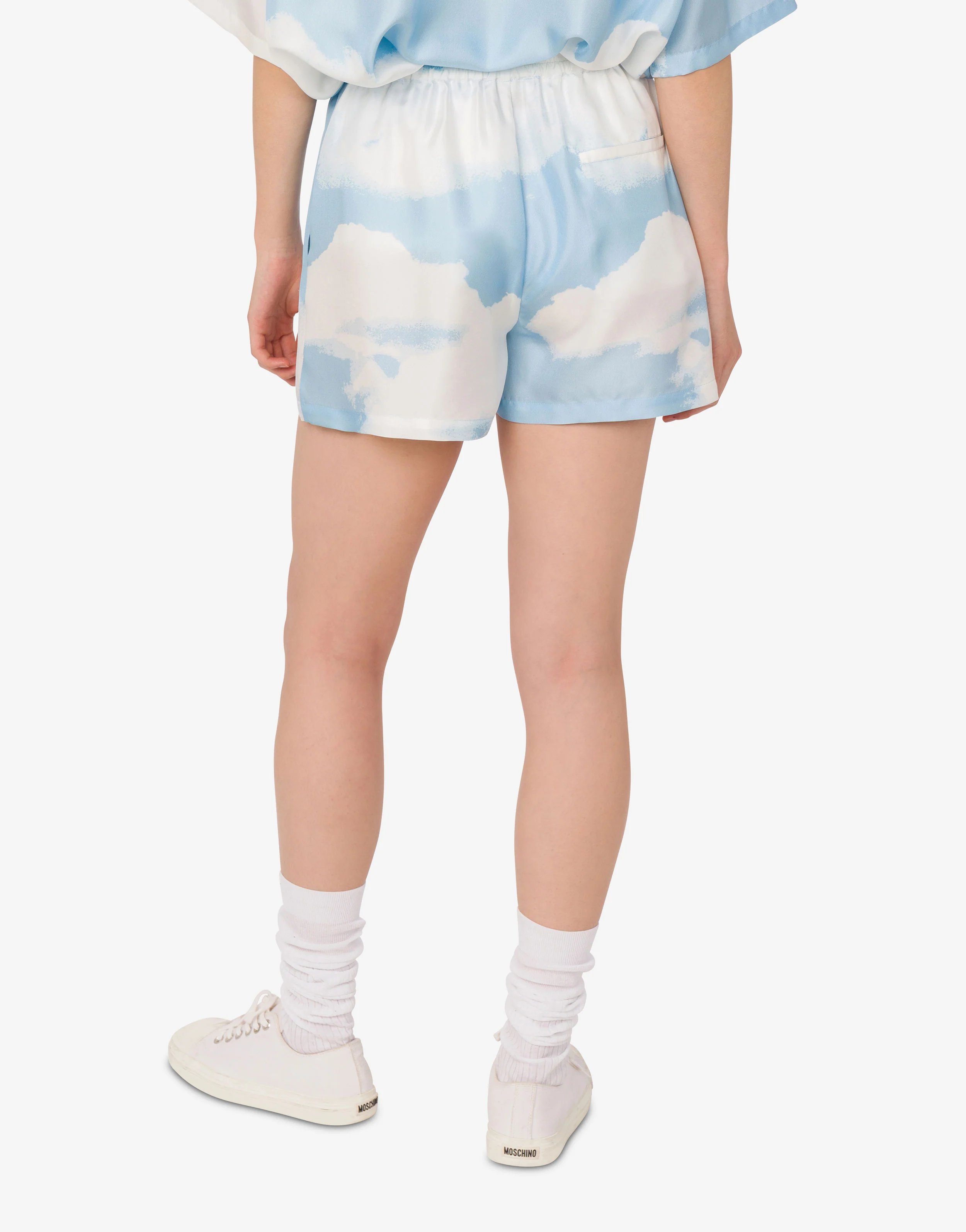 Short in twill di seta Archive Clouds
