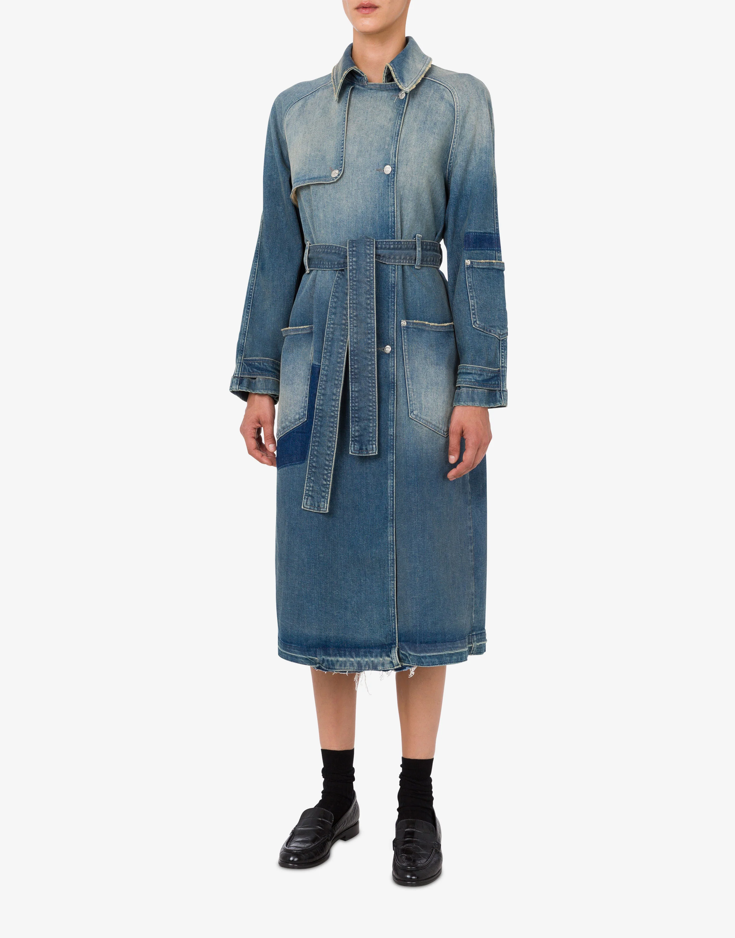 Trench in denim