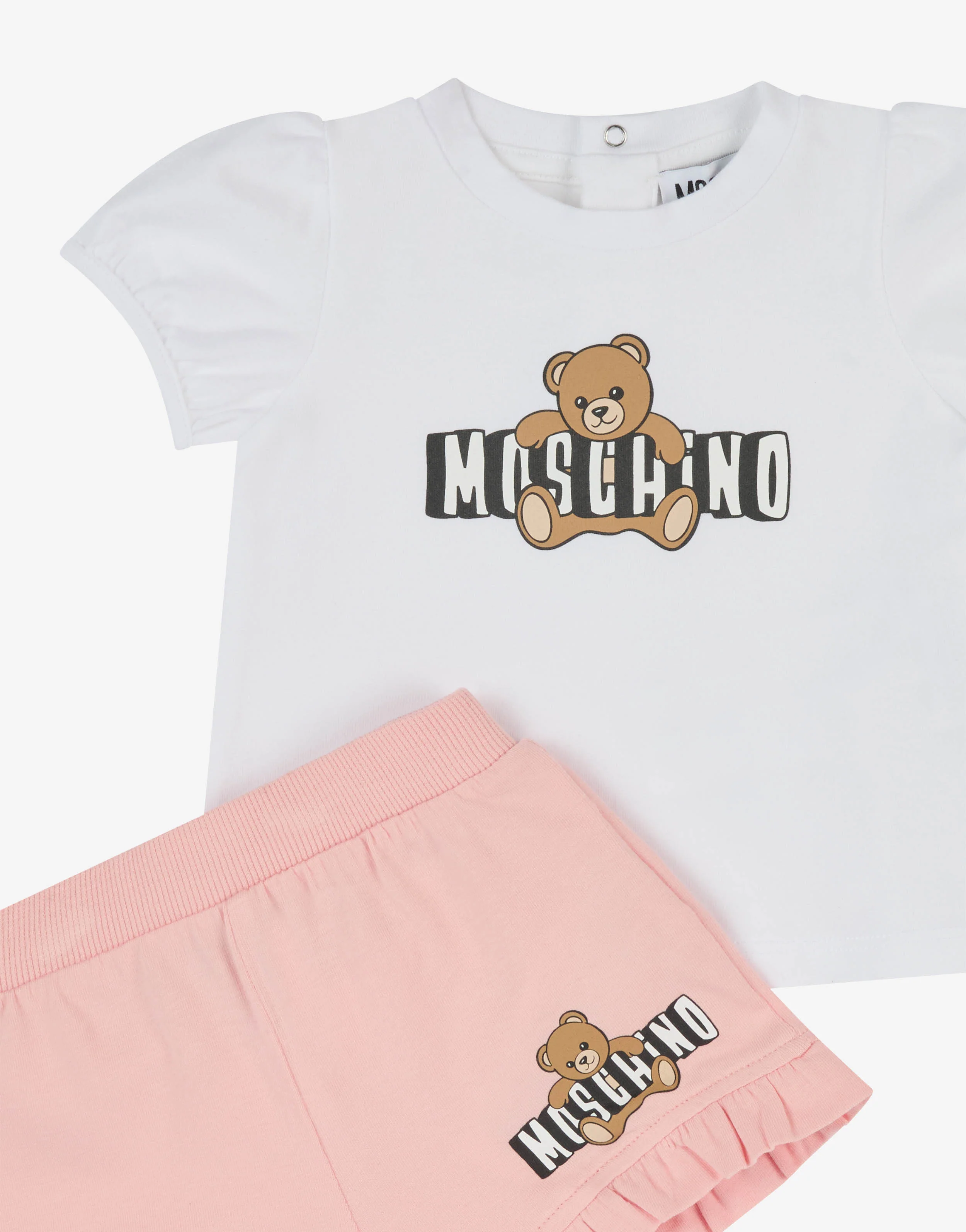 Completo t-shirt e short in jersey di cotone