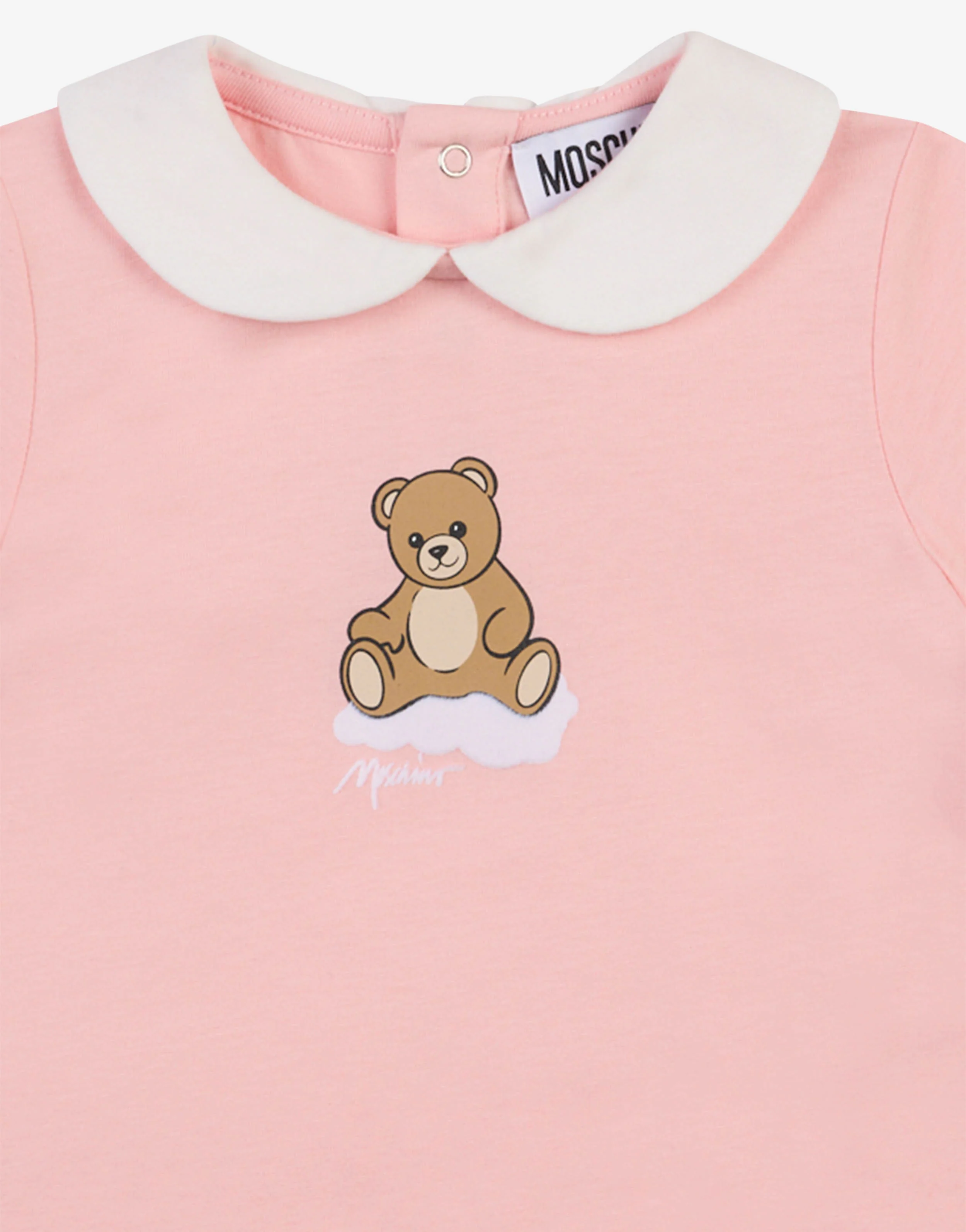 Set tutina e cappellino in jersey di cotone Moschino Teddy Bear