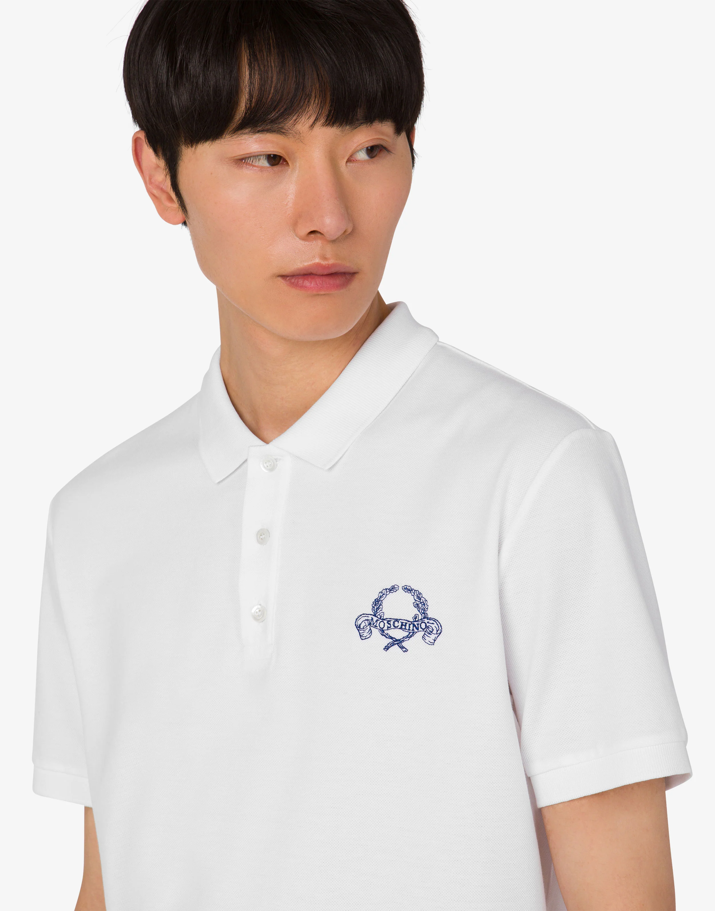 Polo in piquet di cotone Laurel Crown