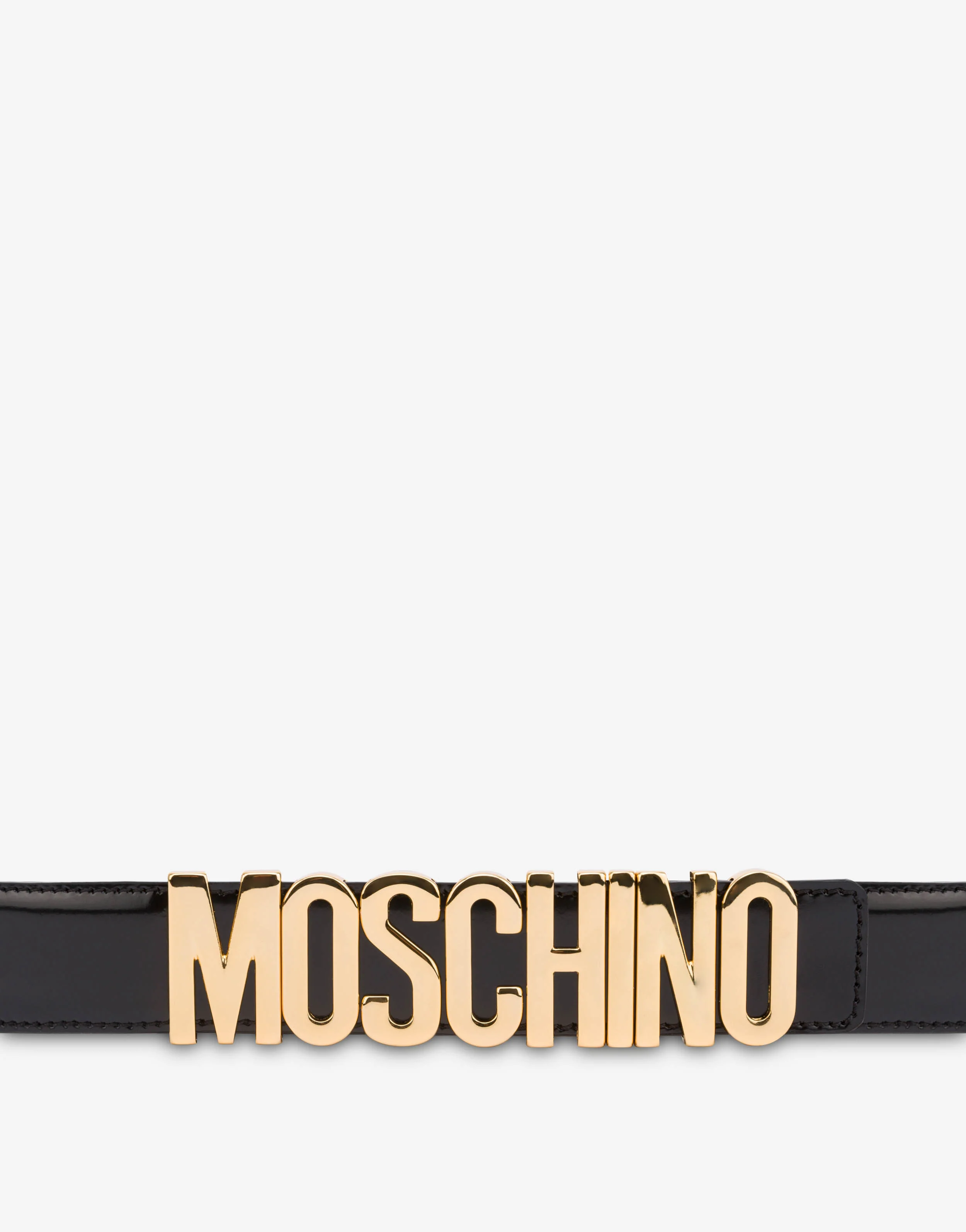 Cintura in pelle con logo