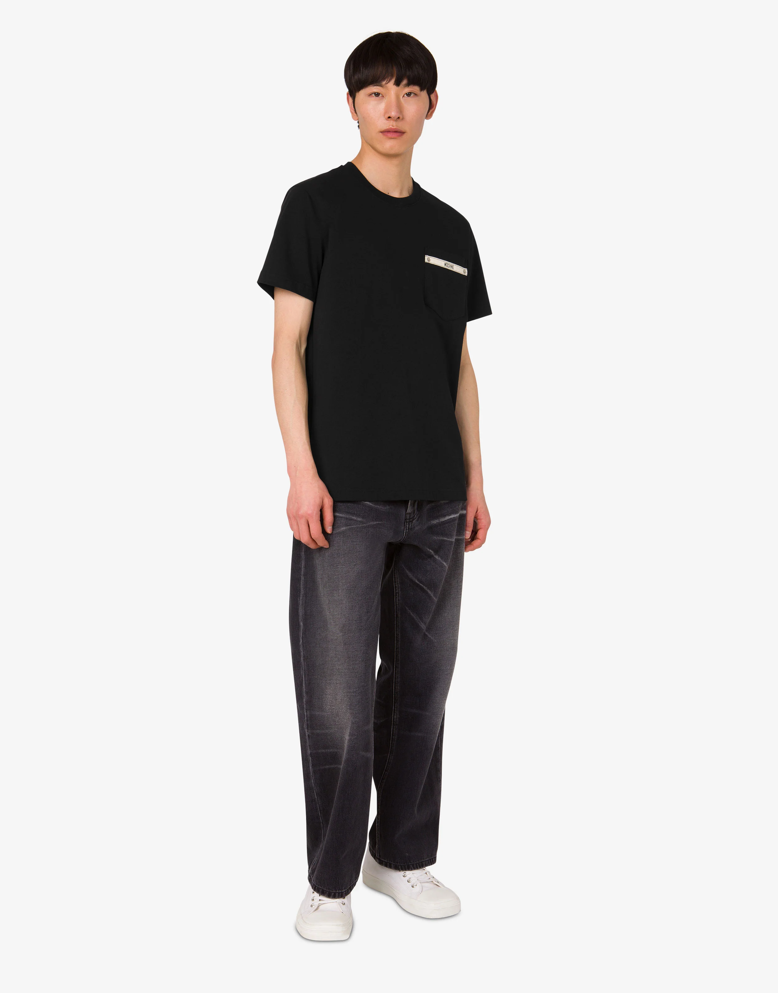 T-shirt in jersey di cotone organico ricamata
