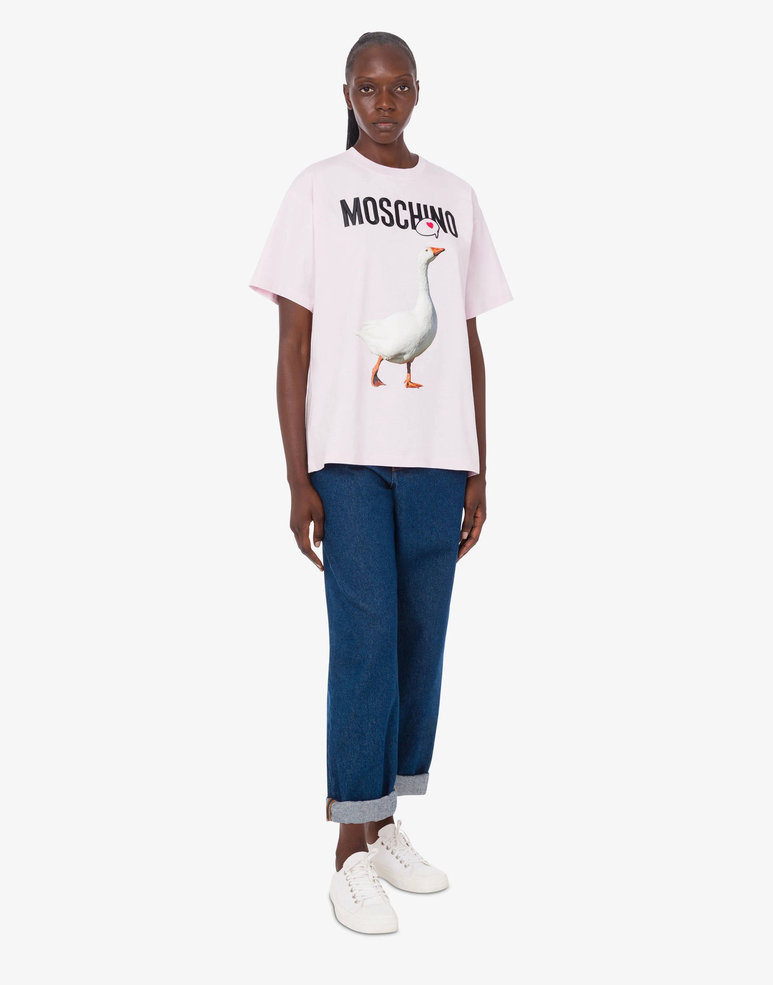 T-shirt in jersey di cotone organico Goose