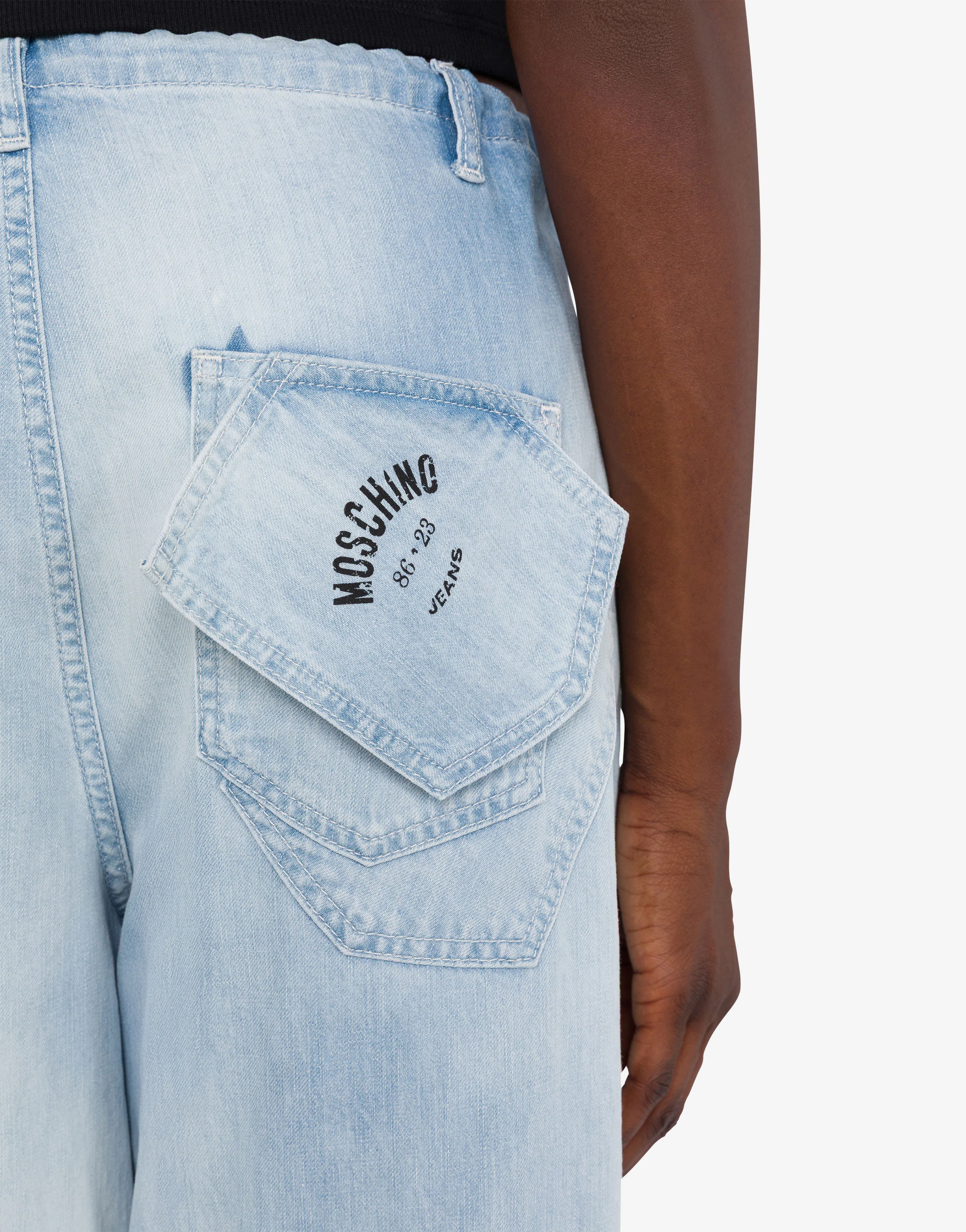 Pantalone in denim di cotone leggero