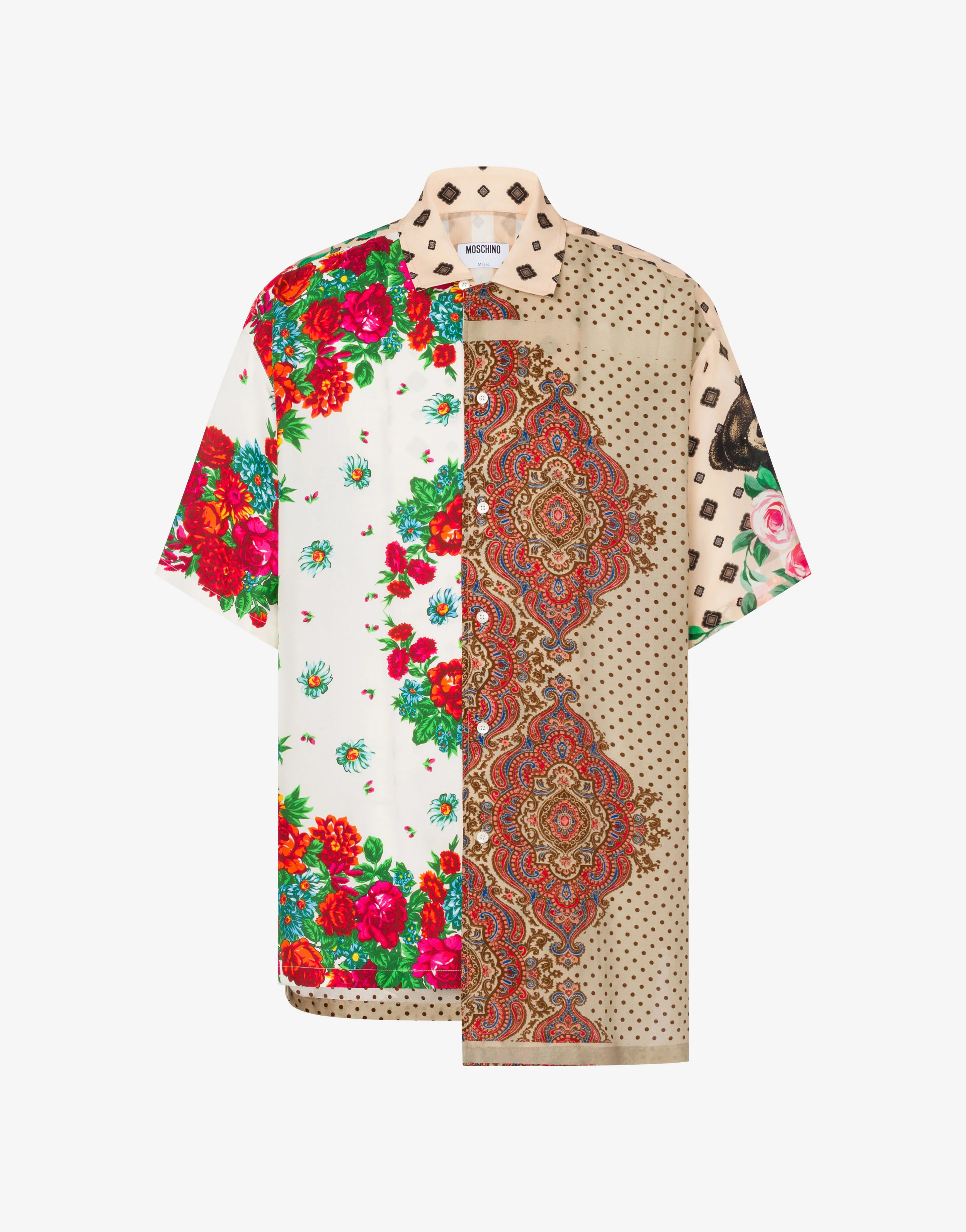 Camicia in seta stampata