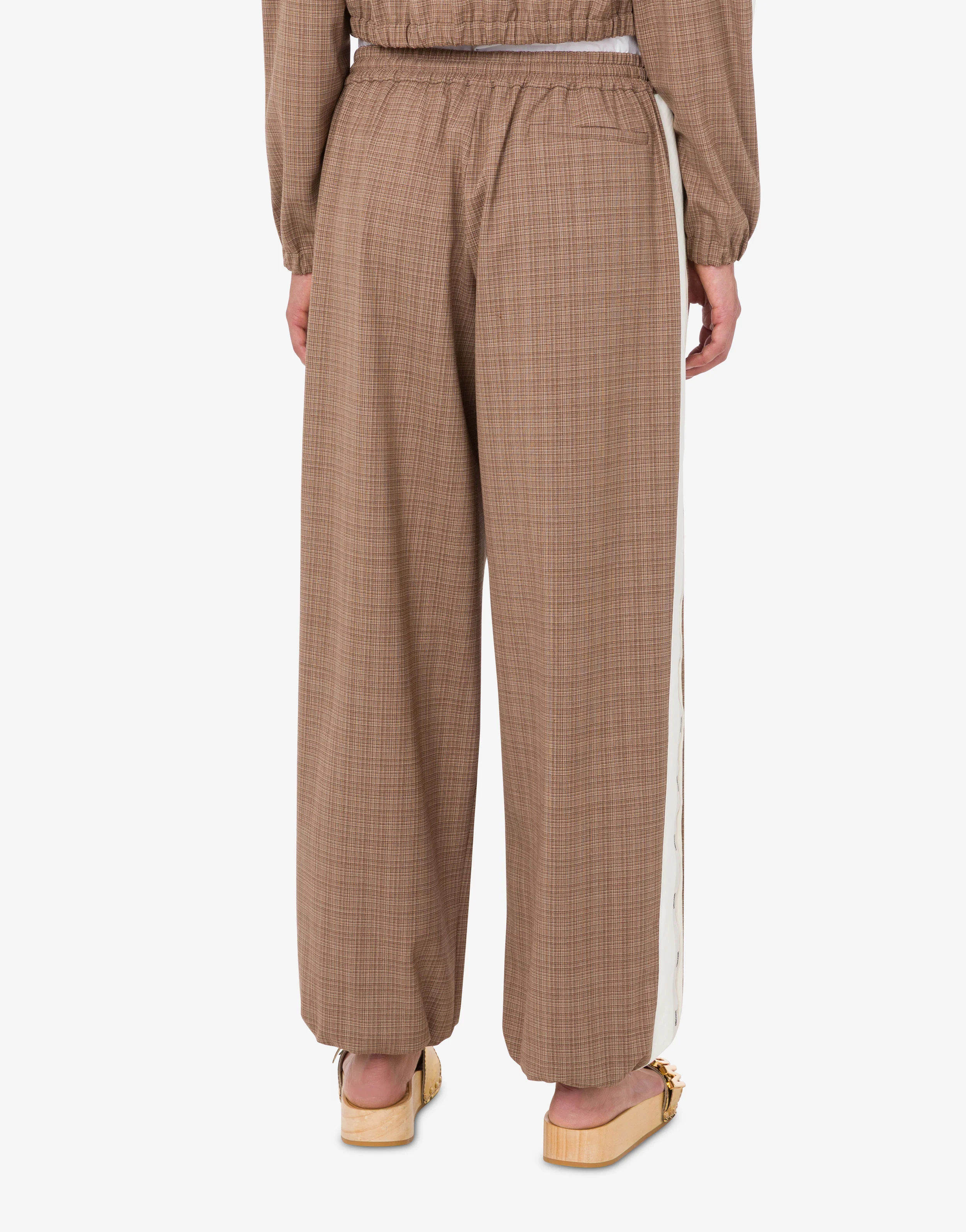 Pantalone in panno di misto lana stretch