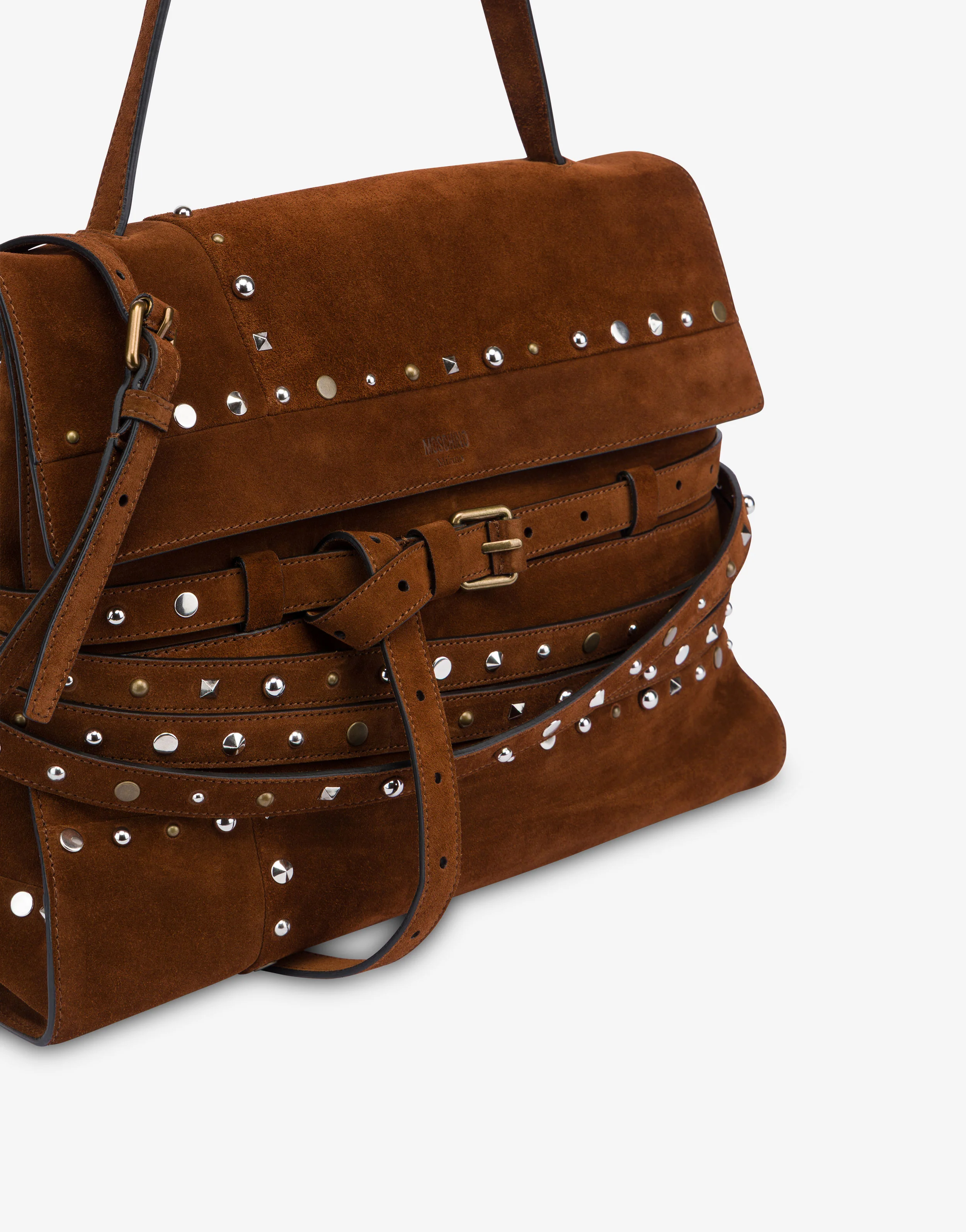 Borsa a spalla media Moschino Tie Me